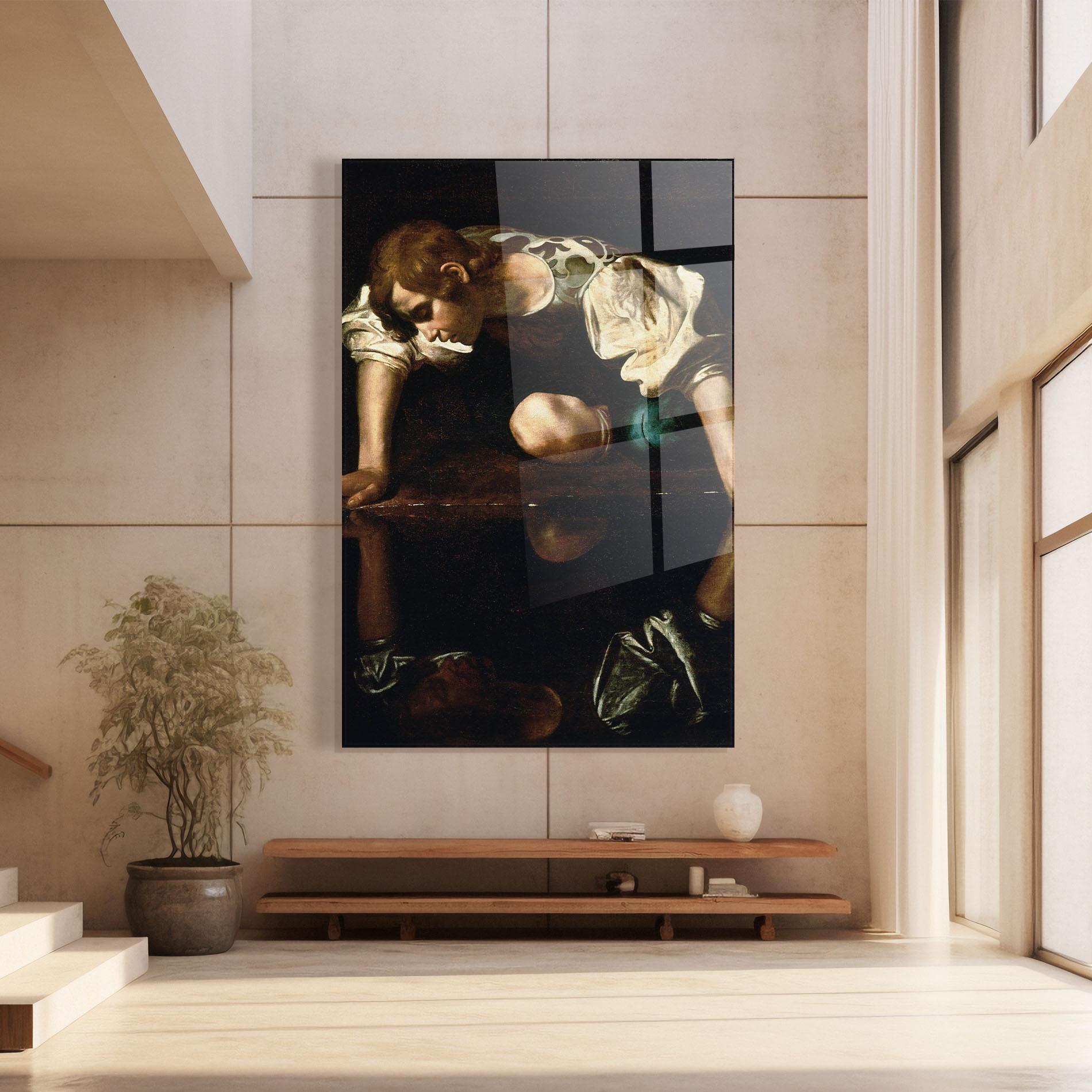 Glasbild Narcissus mockup 8