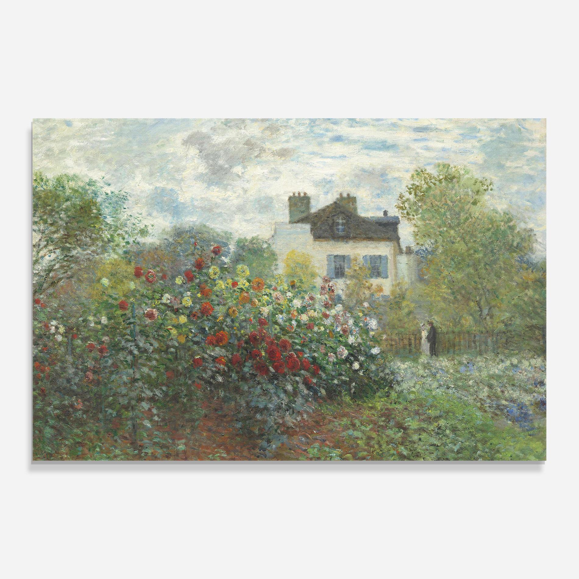 Glasbild Garden In Argenteuilt mockup 0