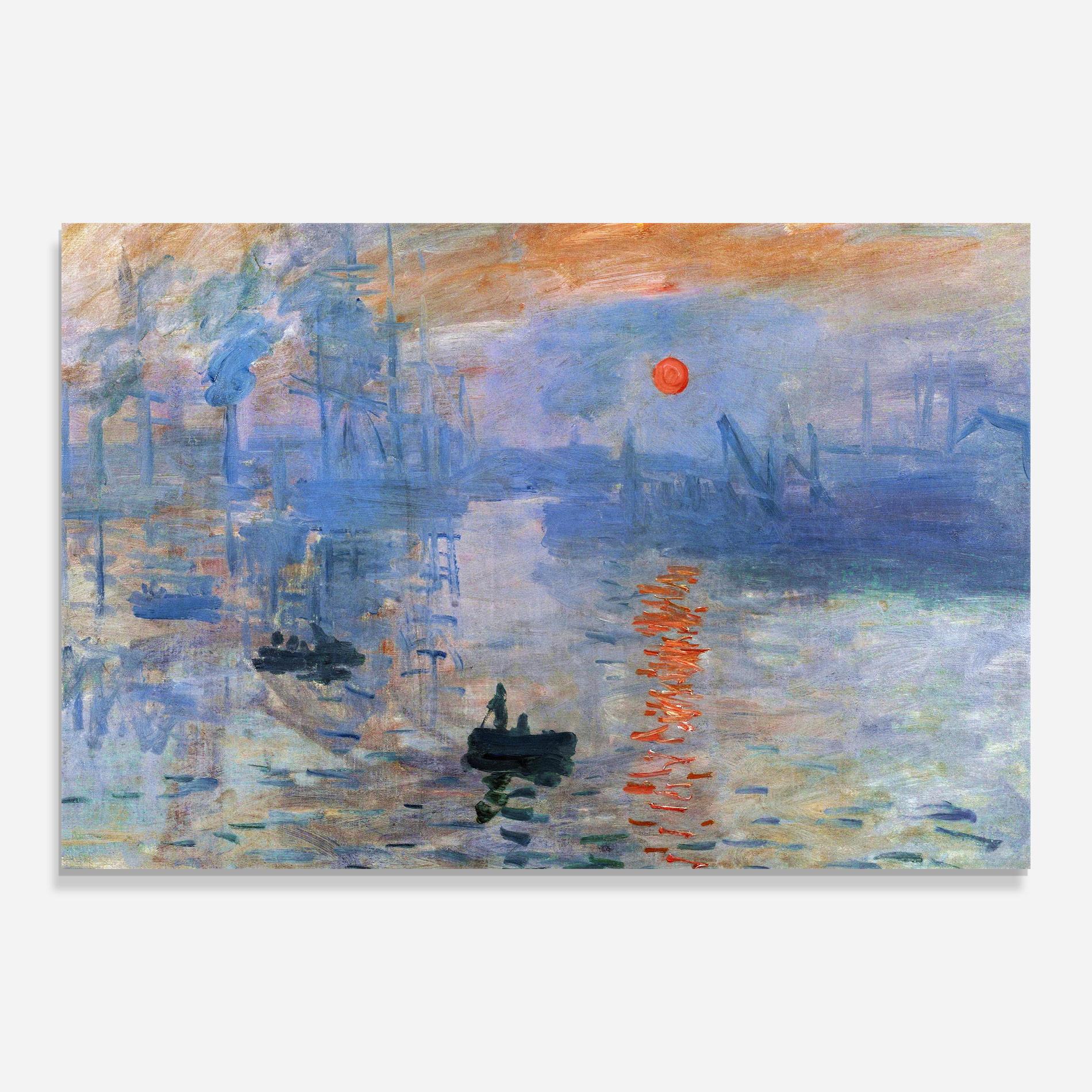 Glasbild Monet Impressionist mockup 0