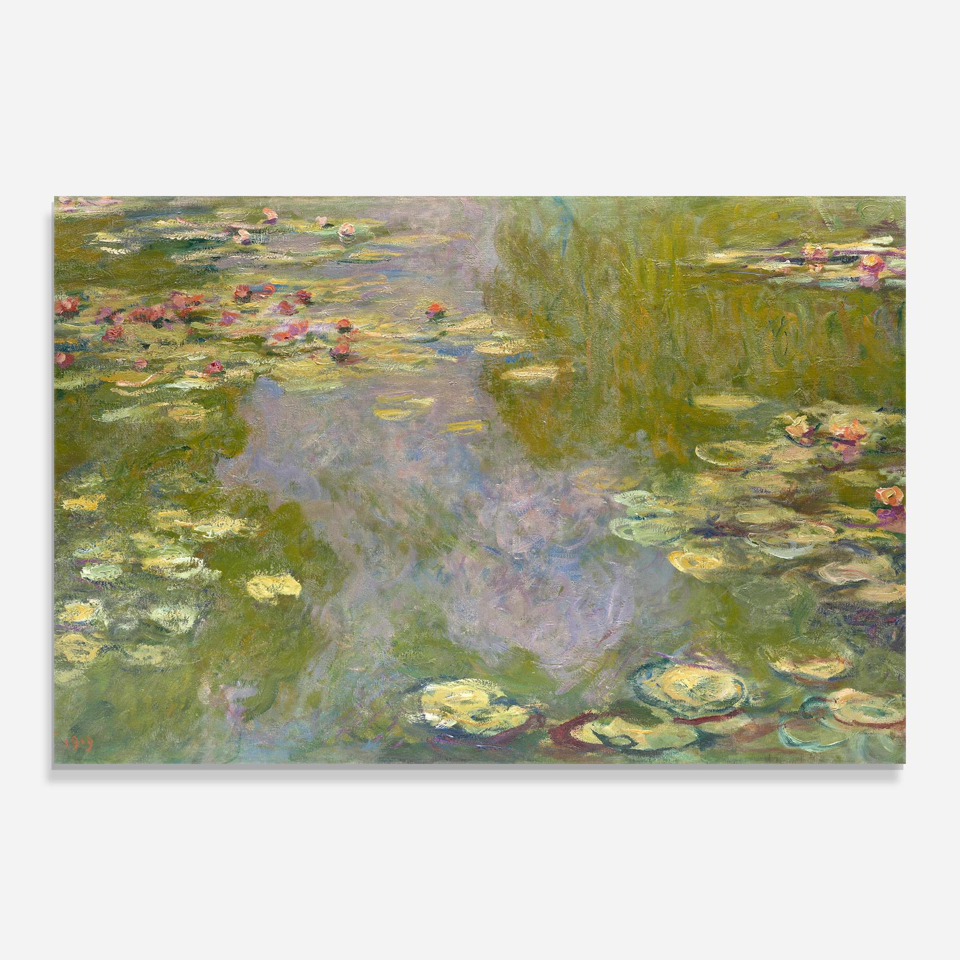 Glasbild Water Lilies Monet mockup 0