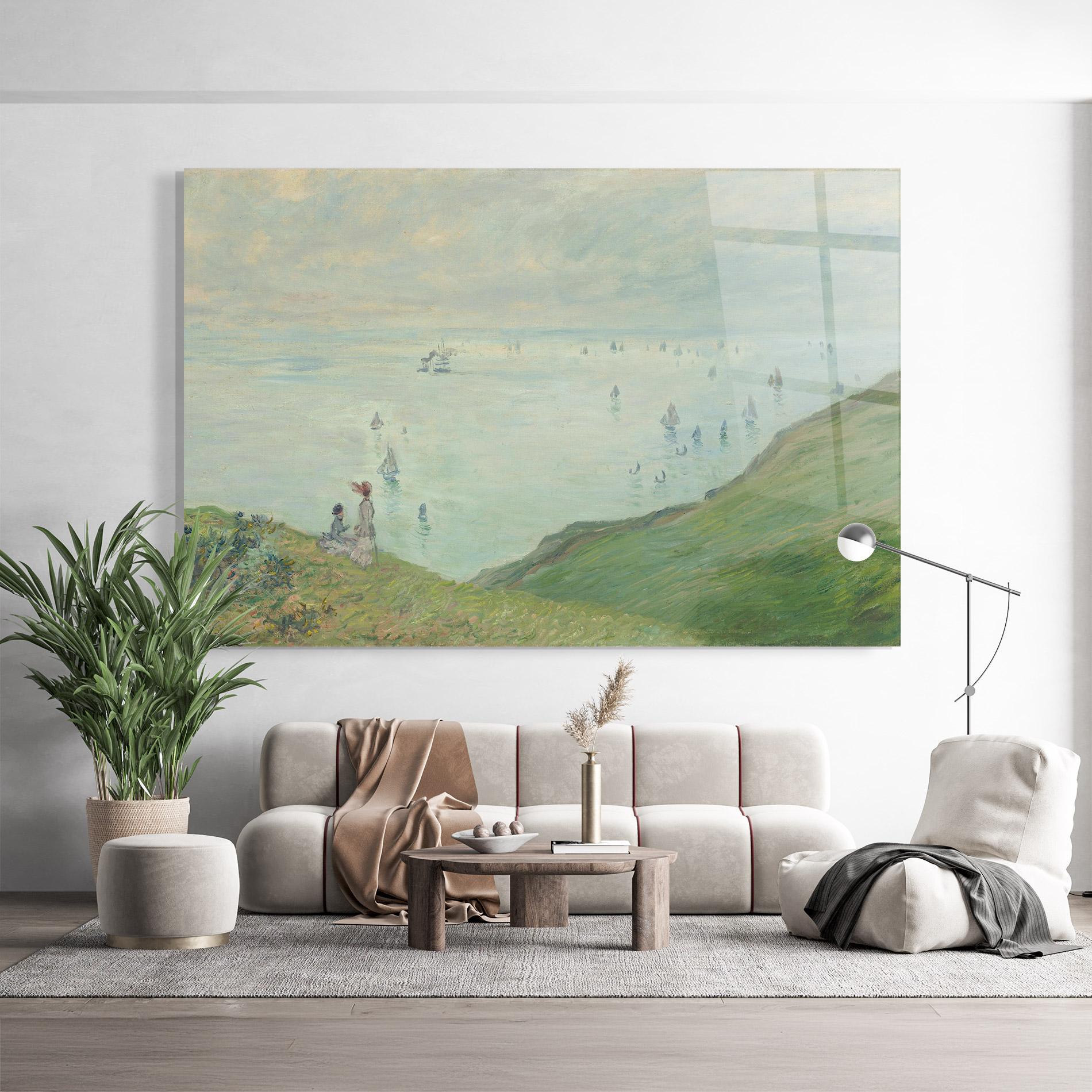 Glasbild Cliffs At Pourville mockup 9