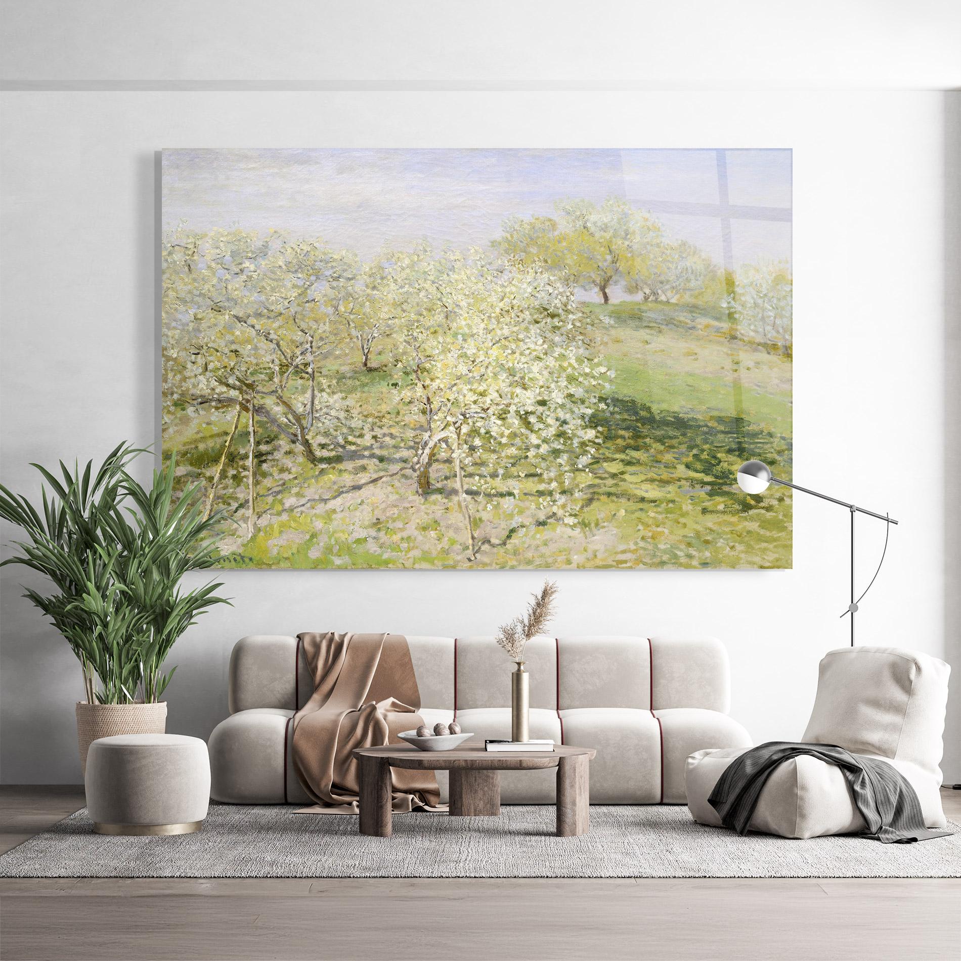 Glasbild Fruit Trees In Bloom mockup 9