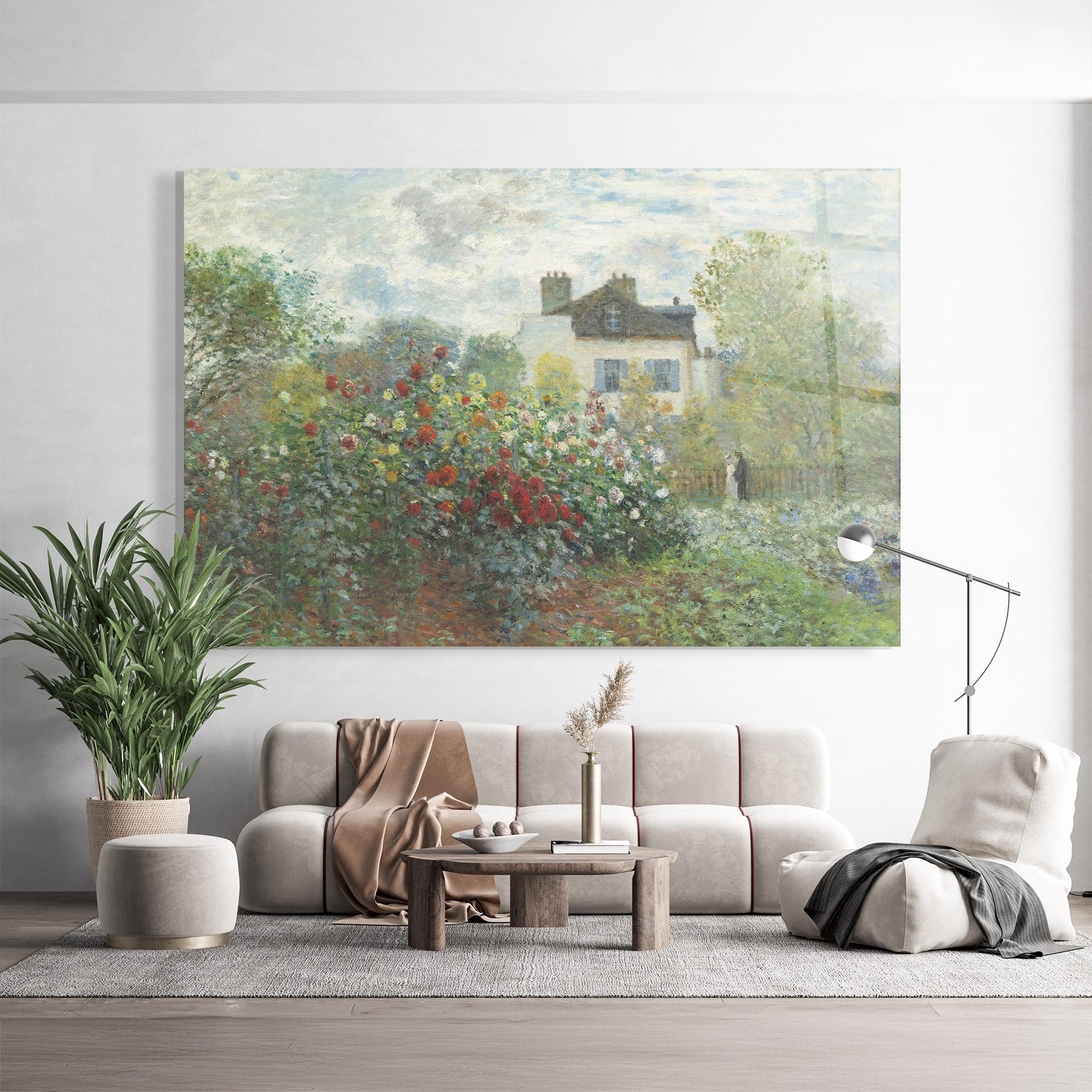 Glasbild Garden In Argenteuilt mockup 9