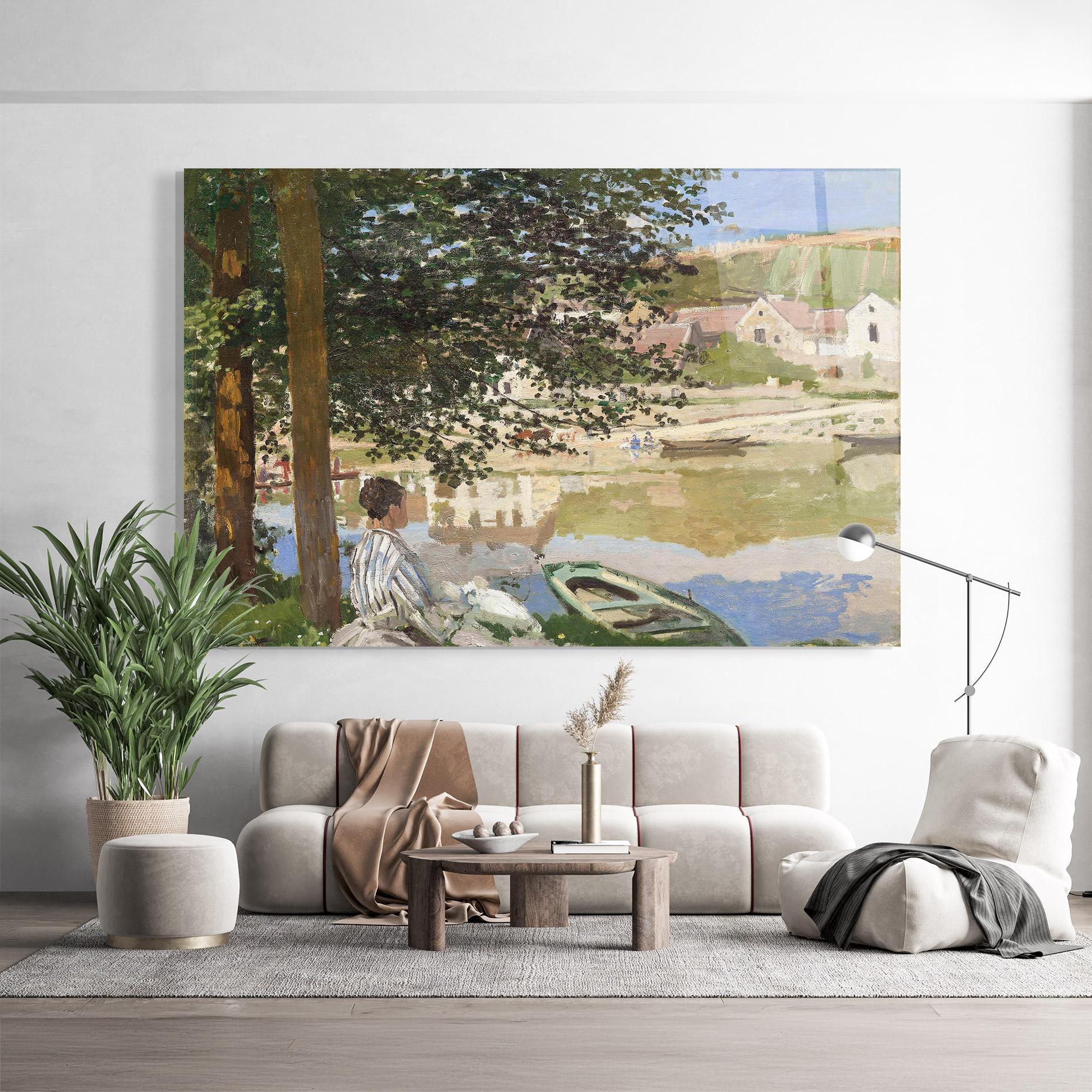 Glasbild On The Bank Of The Seine mockup 9