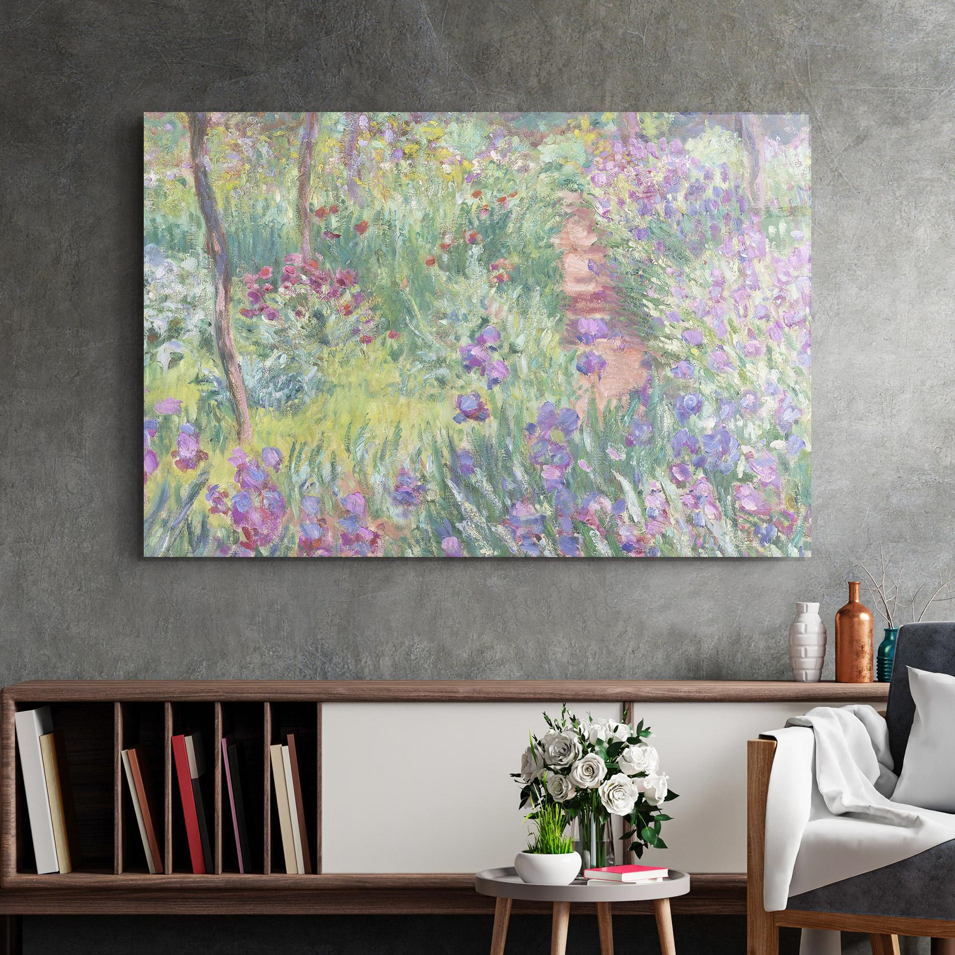 Glasbild Garden In Giverny mockup 2