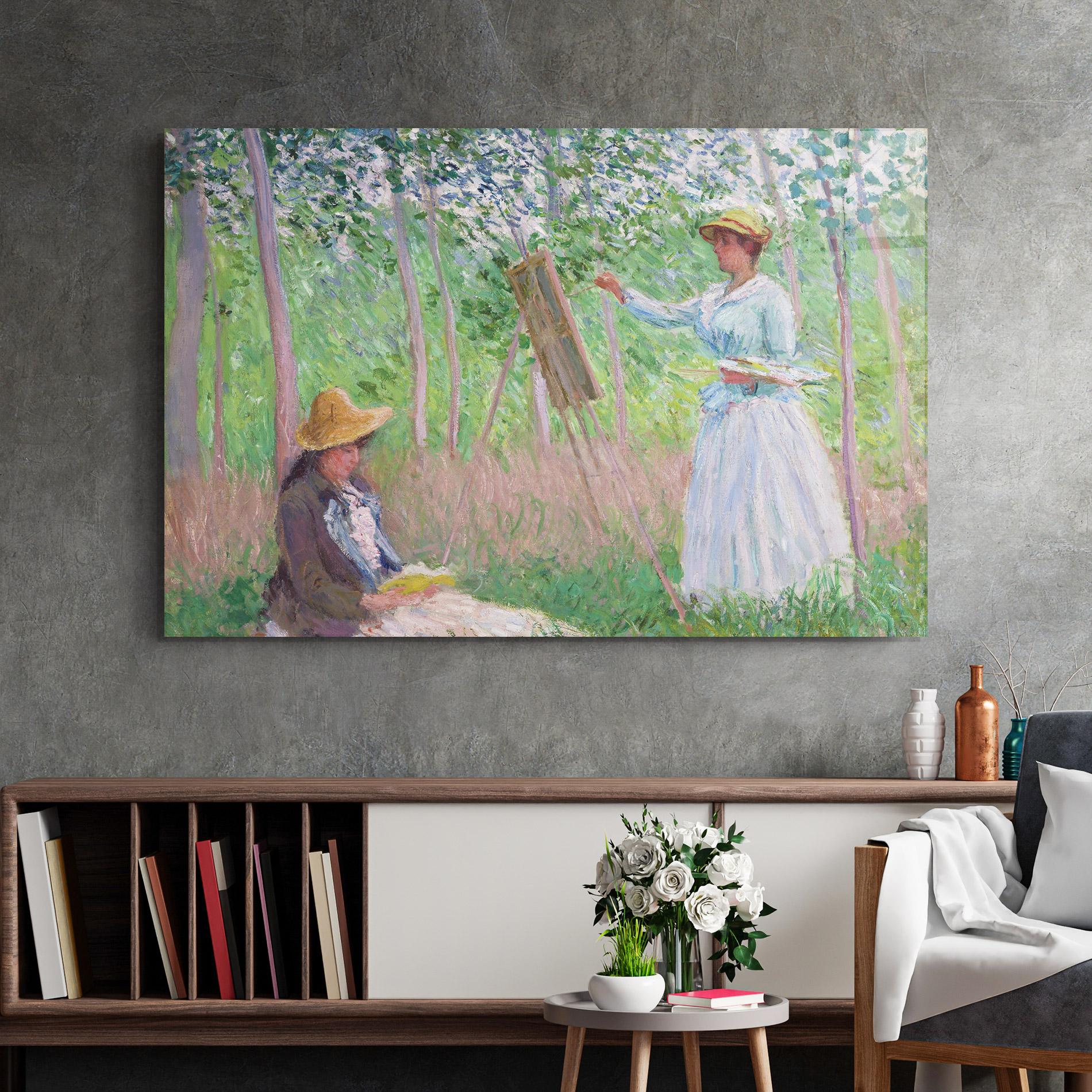 Glasbild In The Woods At Giverny mockup 2