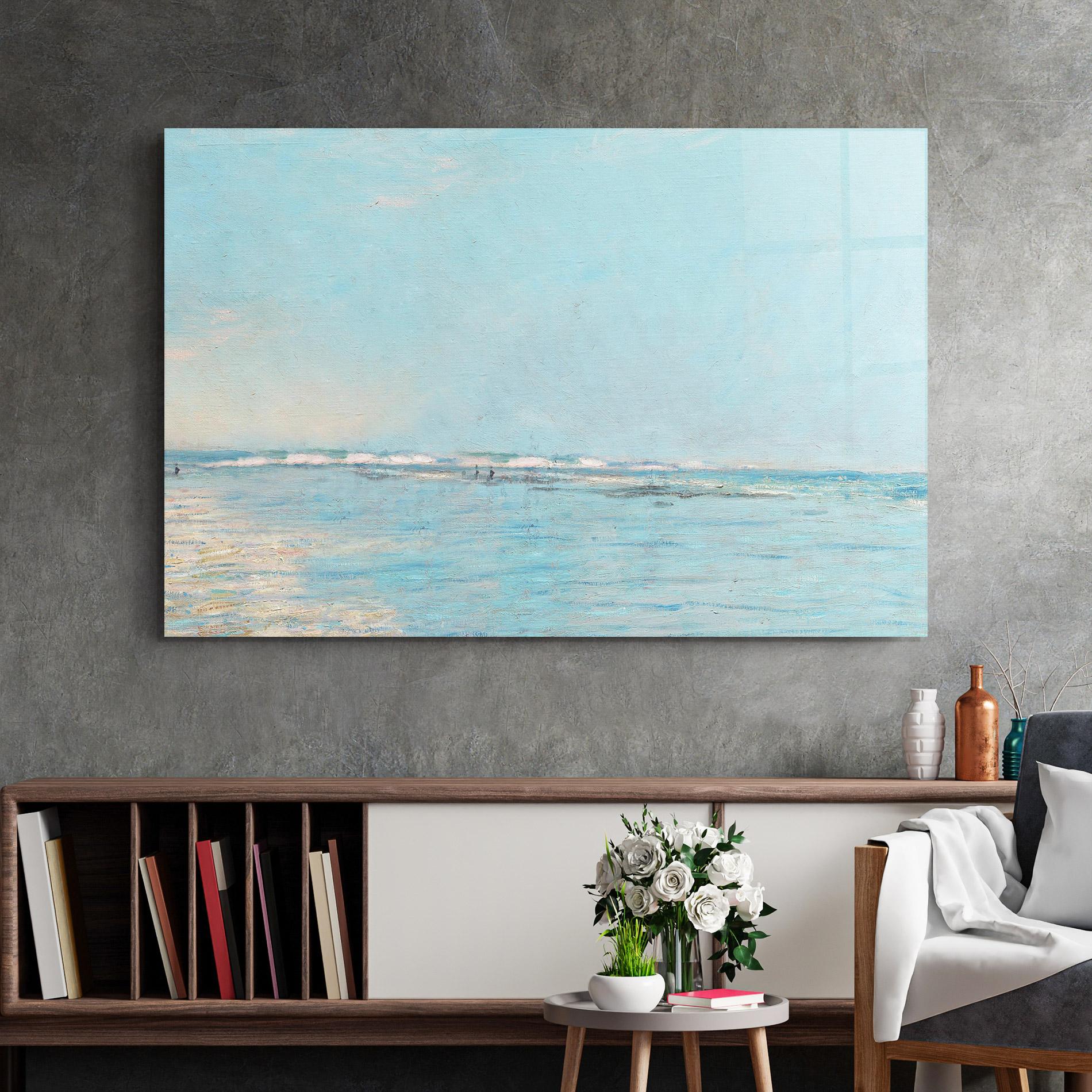 Glasbild Monet's Beach mockup 2