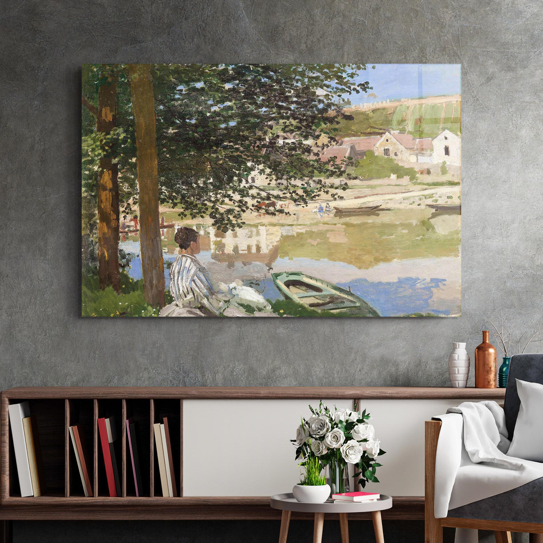 Glasbild On The Bank Of The Seine mockup 2