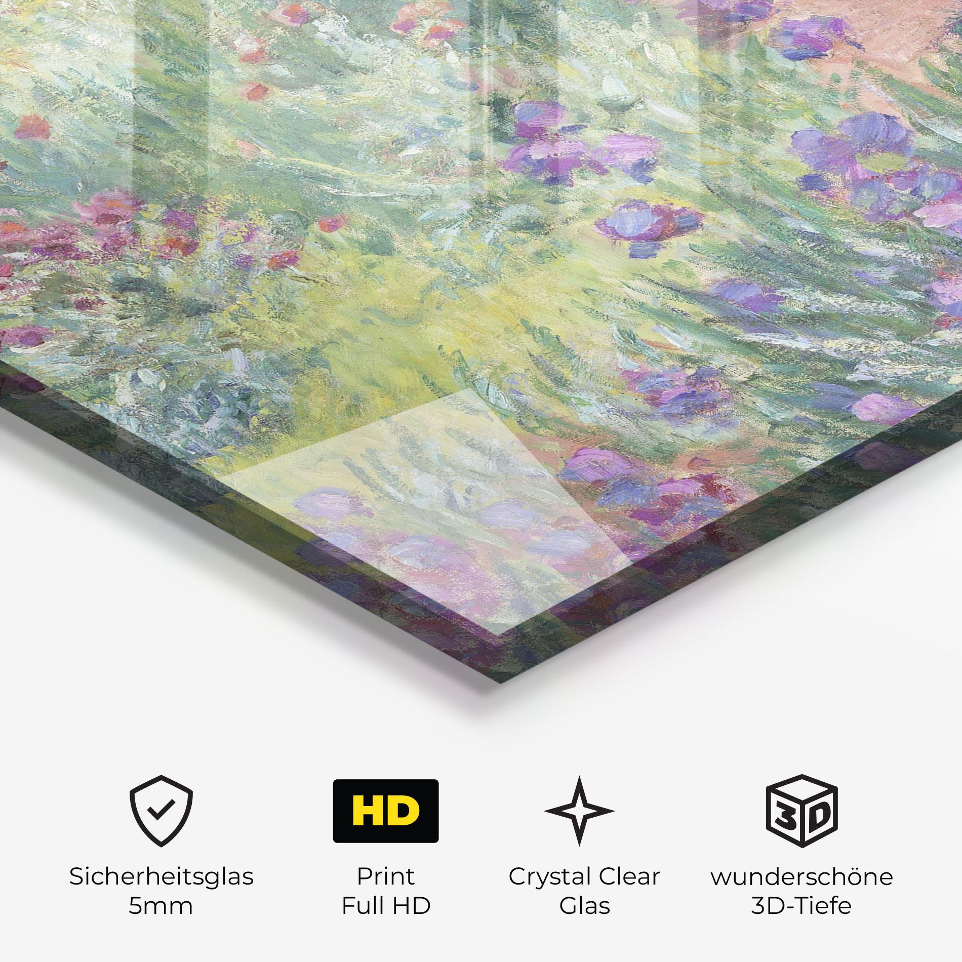 Glasbild Garden In Giverny mockup 3