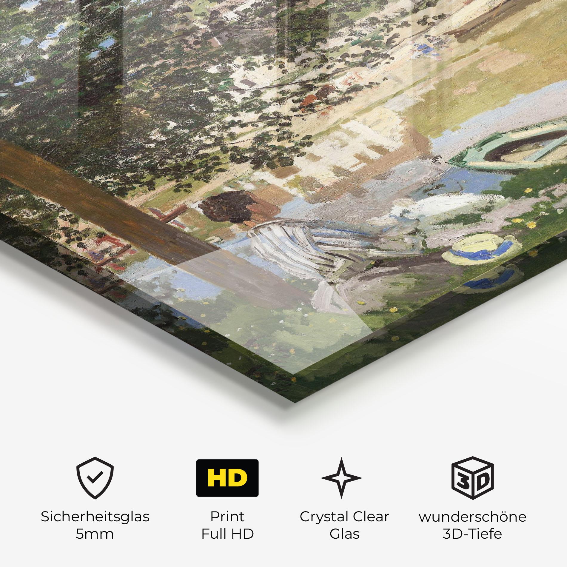 Glasbild On The Bank Of The Seine mockup 3