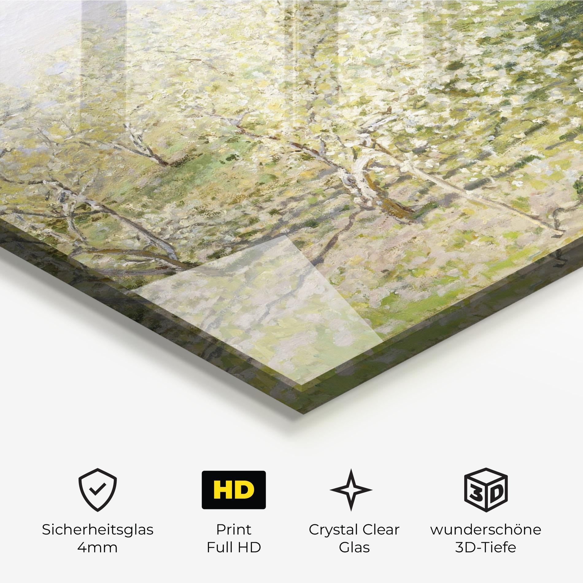 Glasbild Fruit Trees In Bloom mockup 3