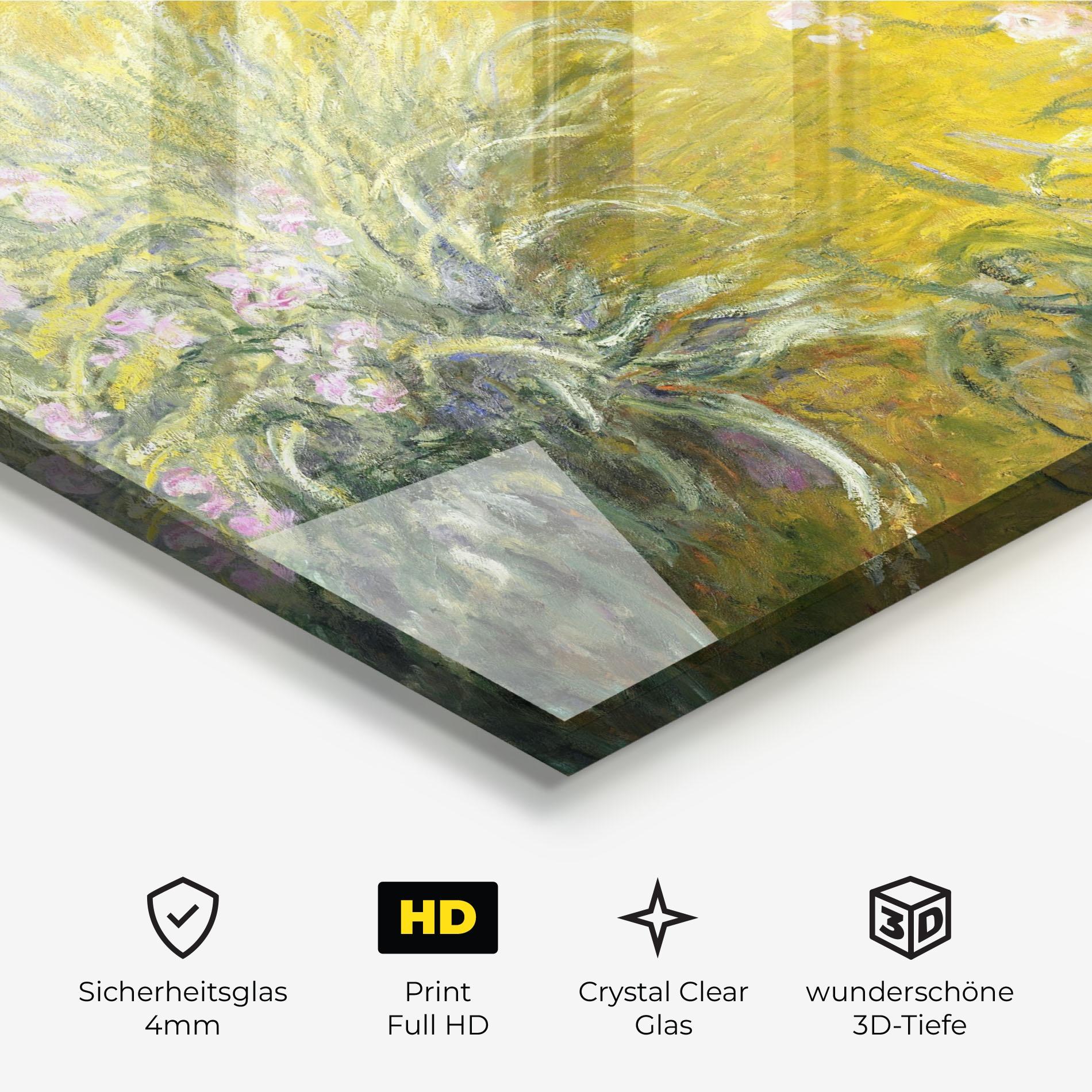 Glasbild Path Through The Irises mockup 3