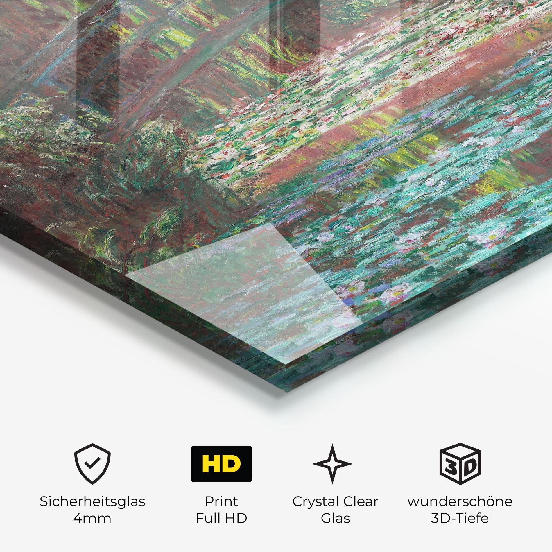 Glasbild Water Lily Pond mockup 3