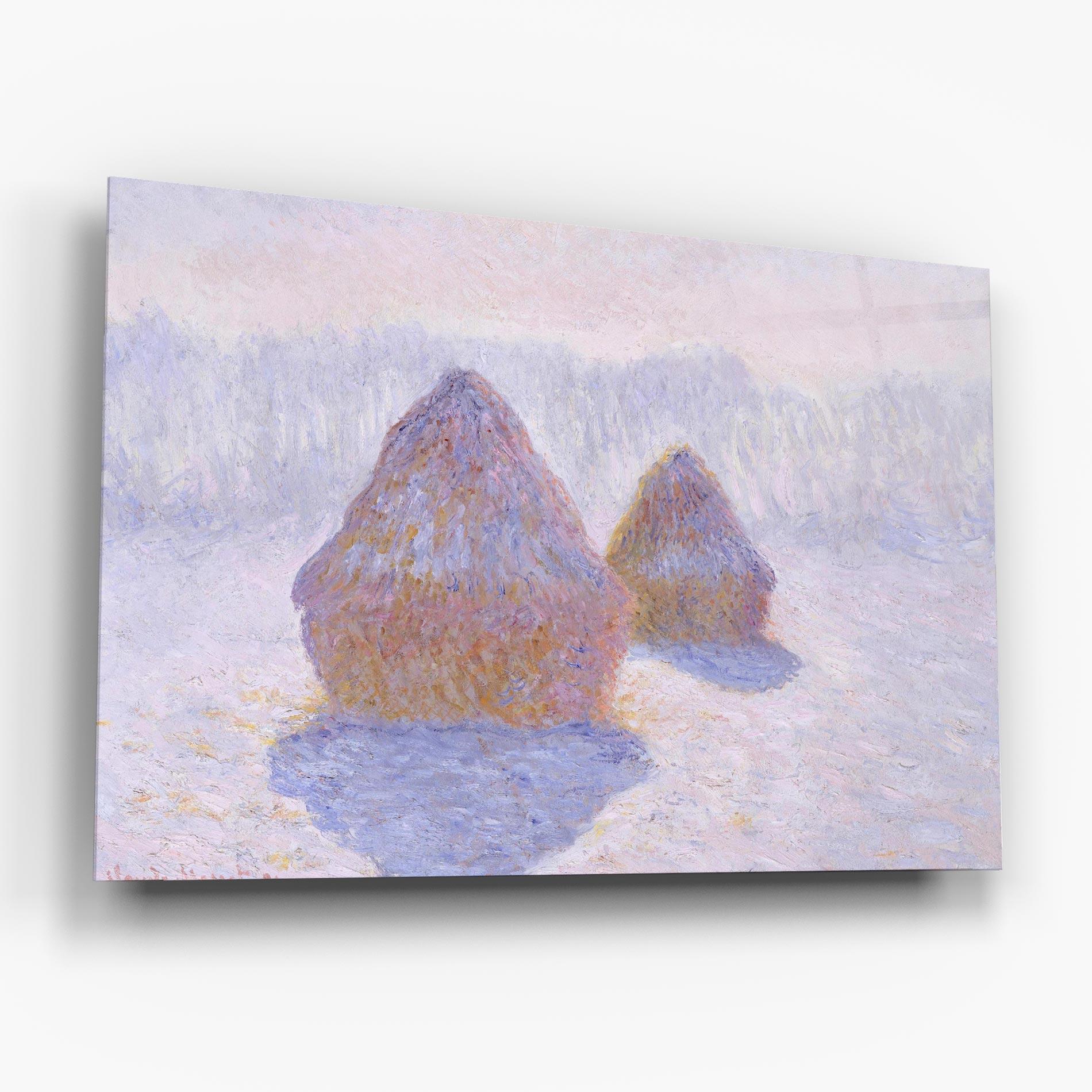 Glasbild Haystacks mockup 6
