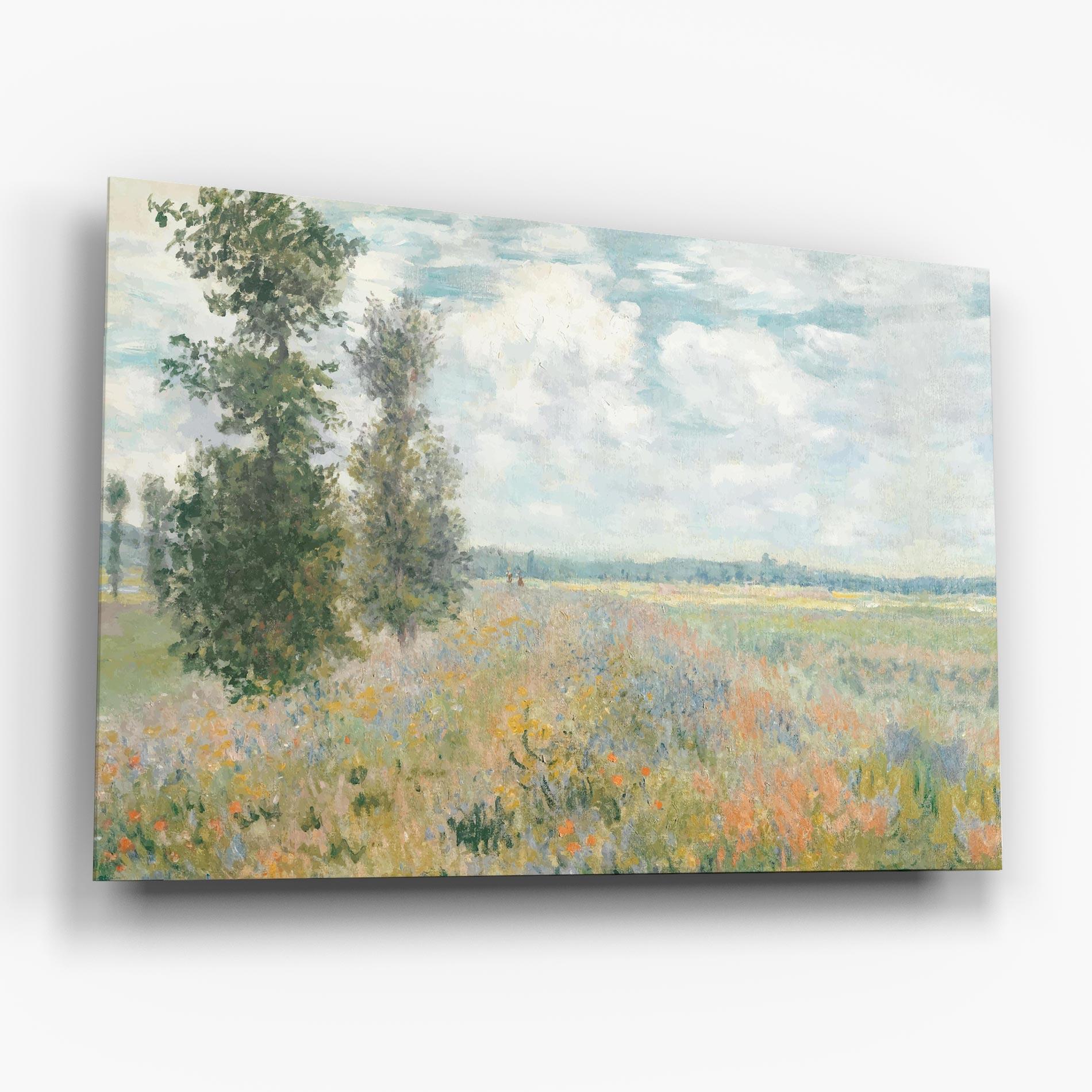 Glasbild Monet's Landscape Background mockup 6