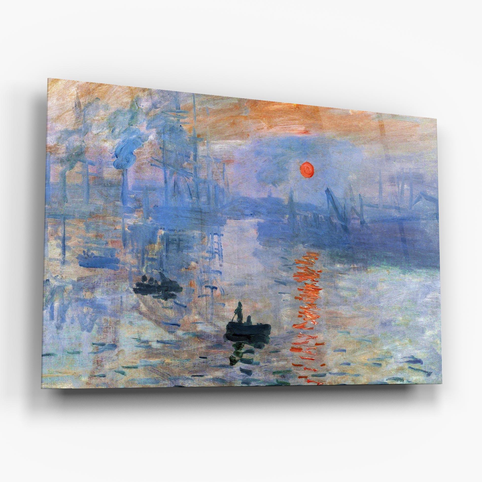 Glasbild Monet Impressionist mockup 6