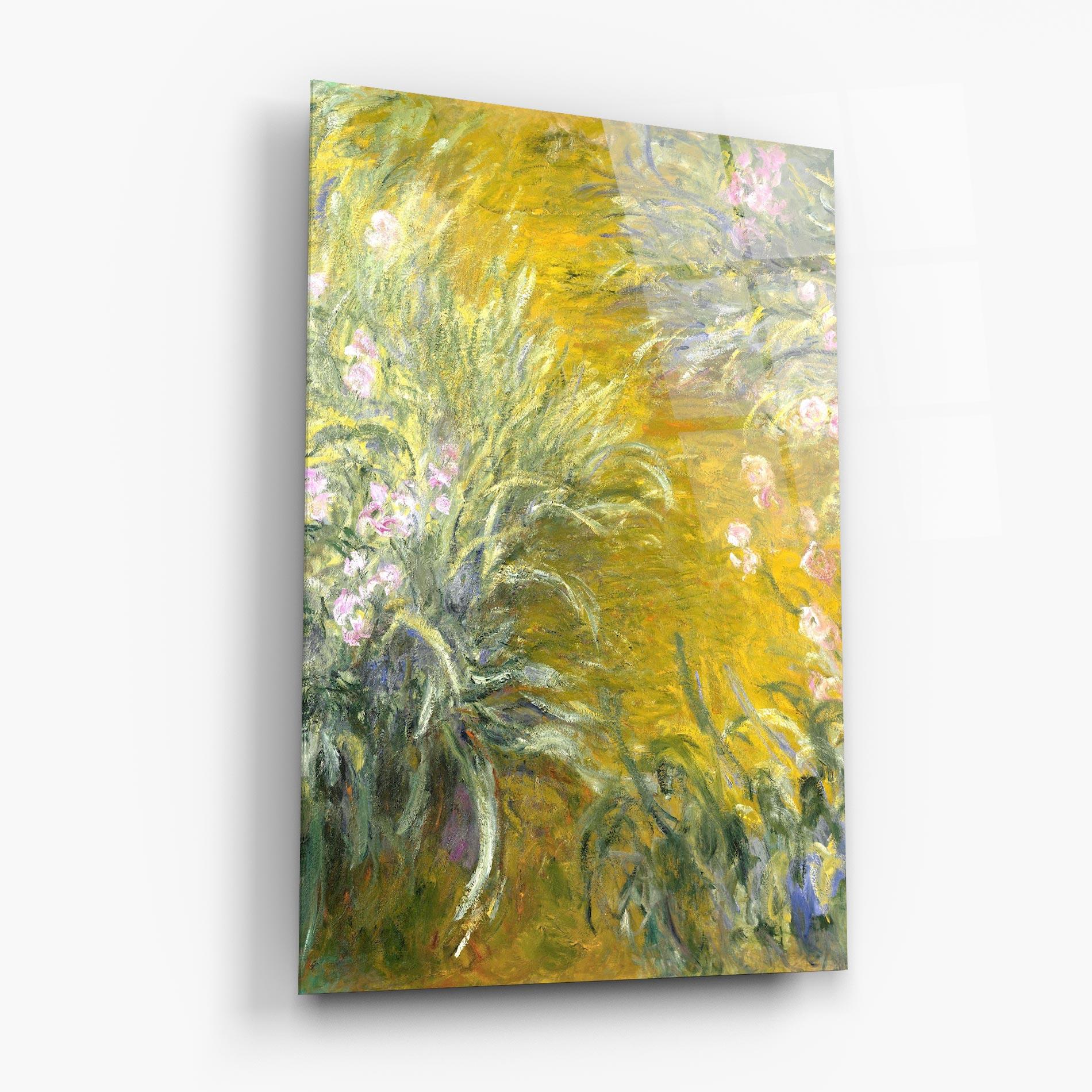 Glasbild Path Through The Irises mockup 6