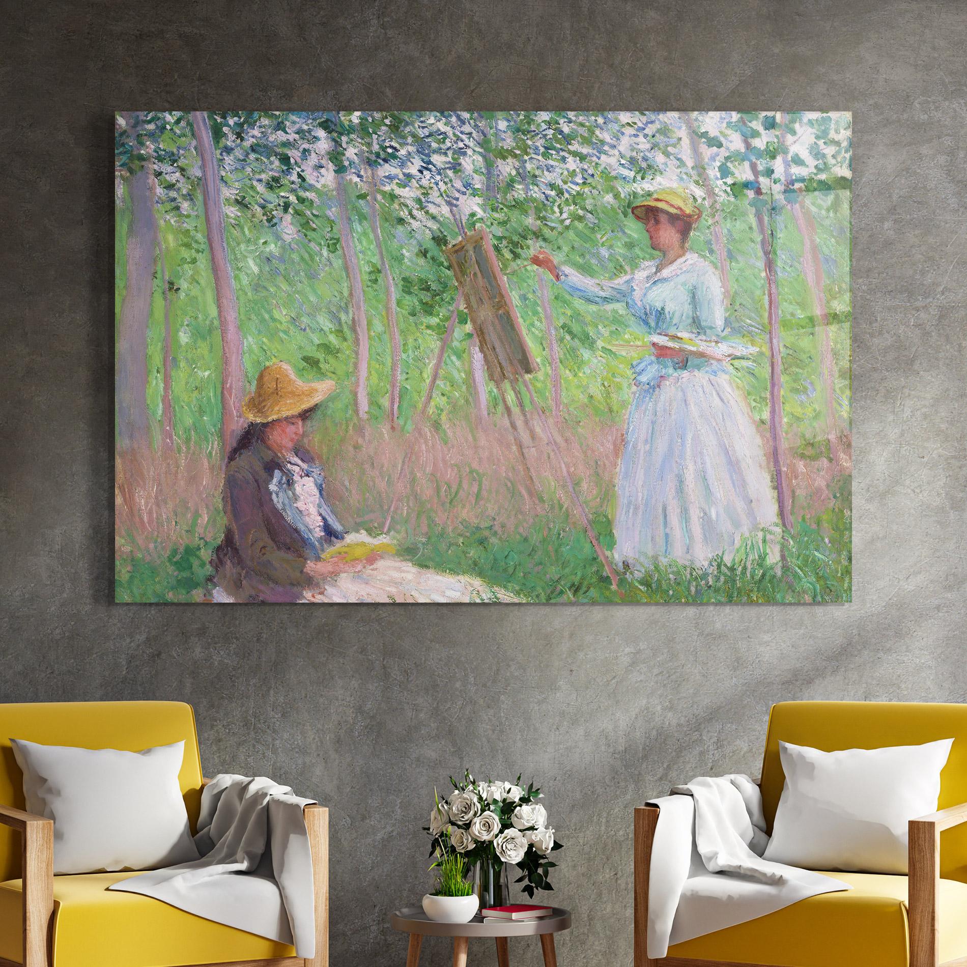 Glasbild In The Woods At Giverny mockup 4