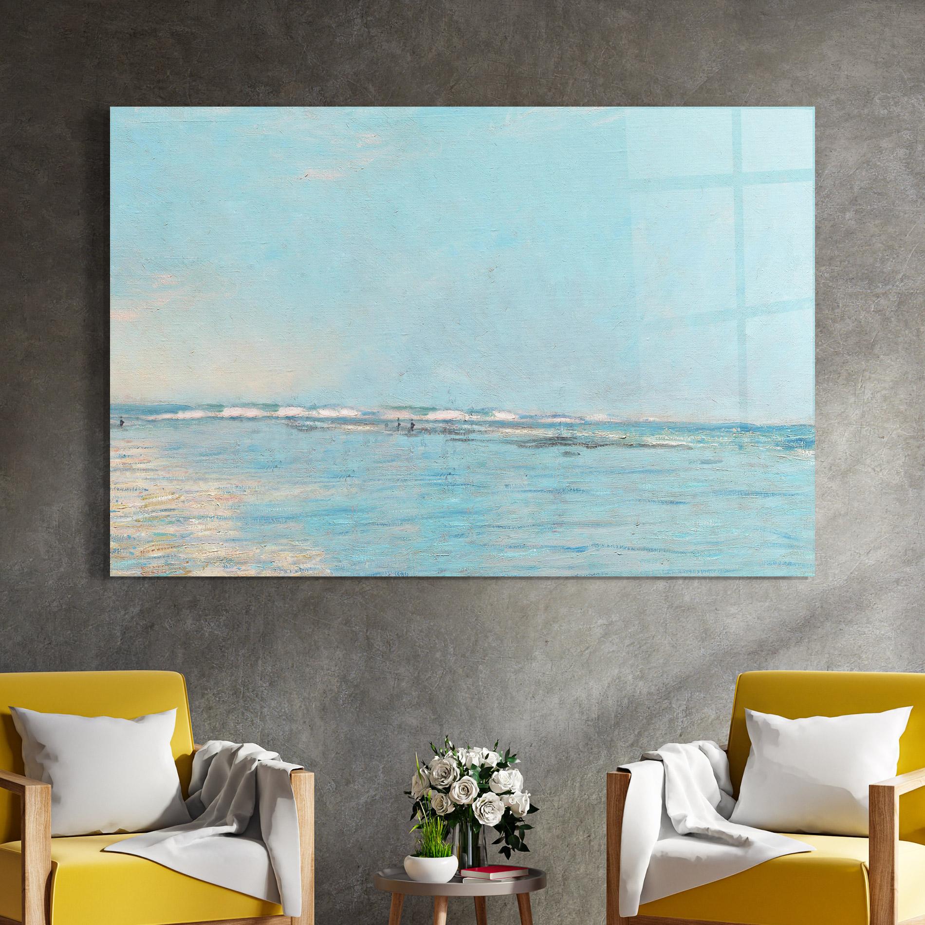 Glasbild Monet's Beach mockup 4