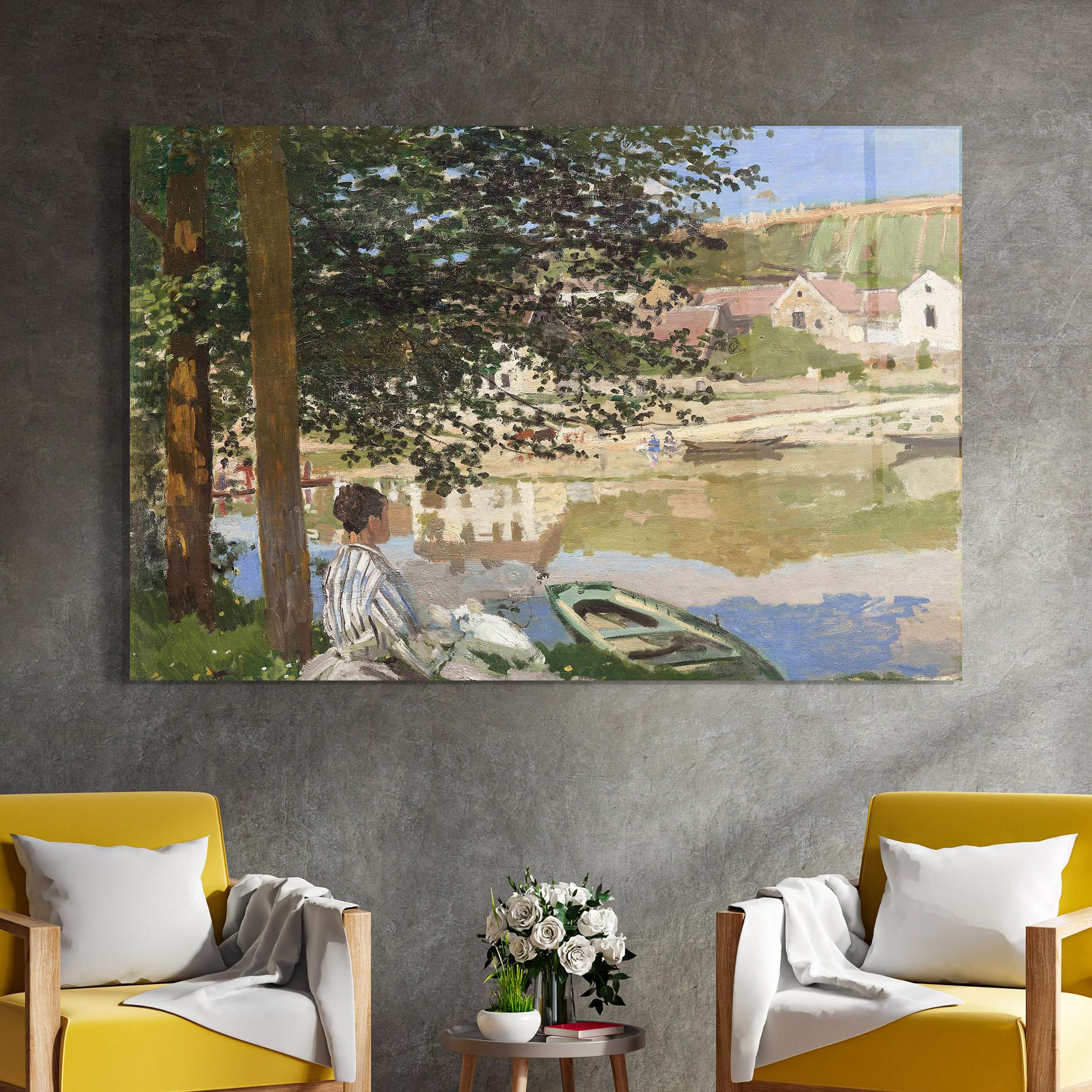 Glasbild On The Bank Of The Seine mockup 4