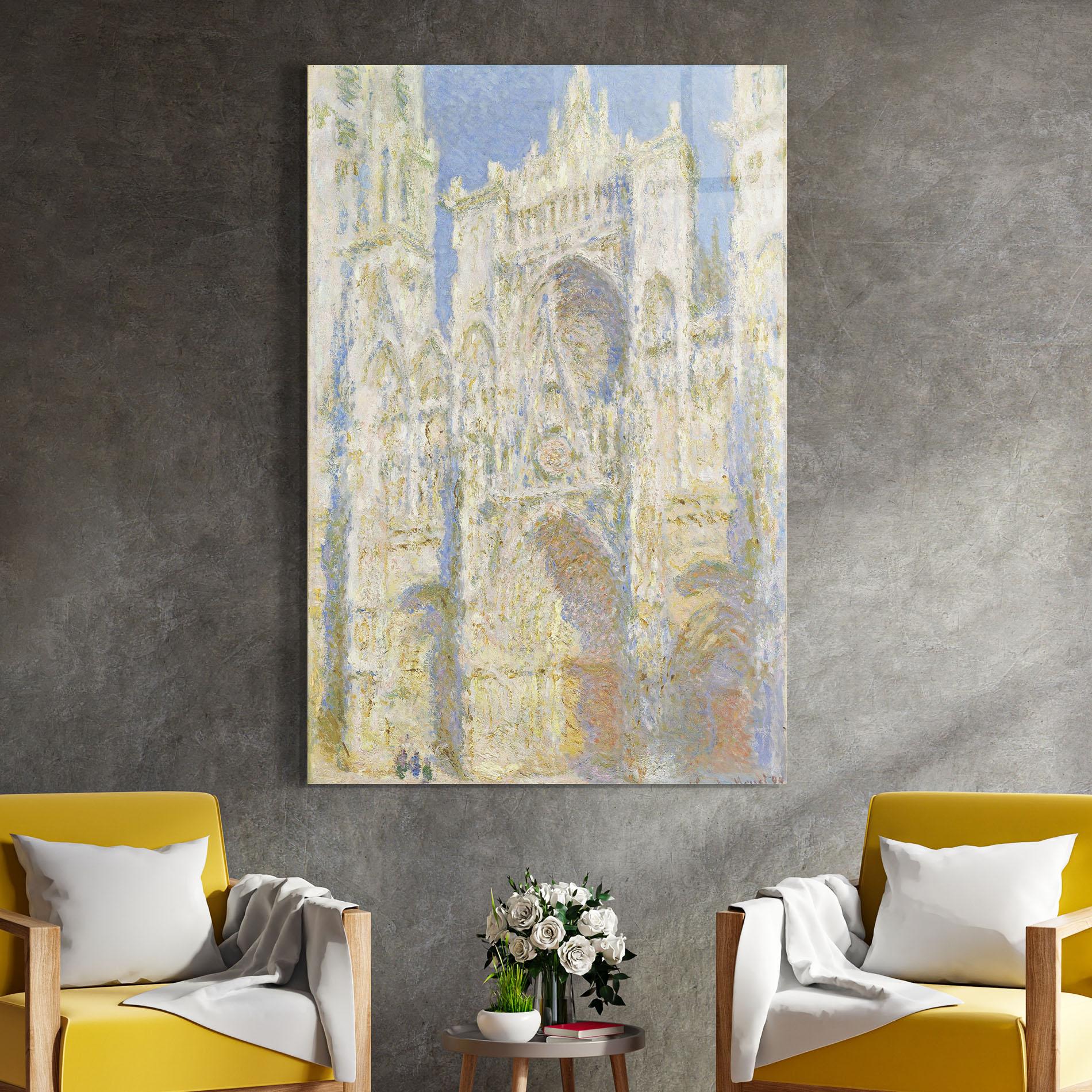 Glasbild Rouen Cathedral mockup 4