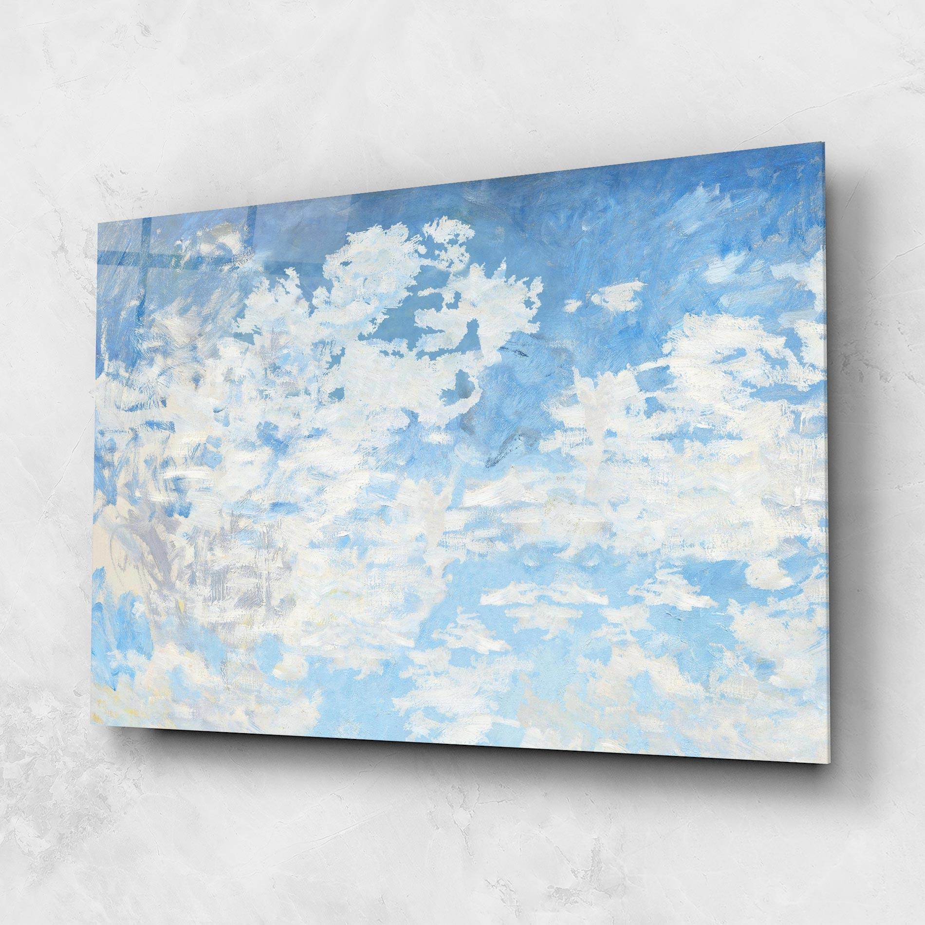 Glasbild Clouds Monet mockup 1
