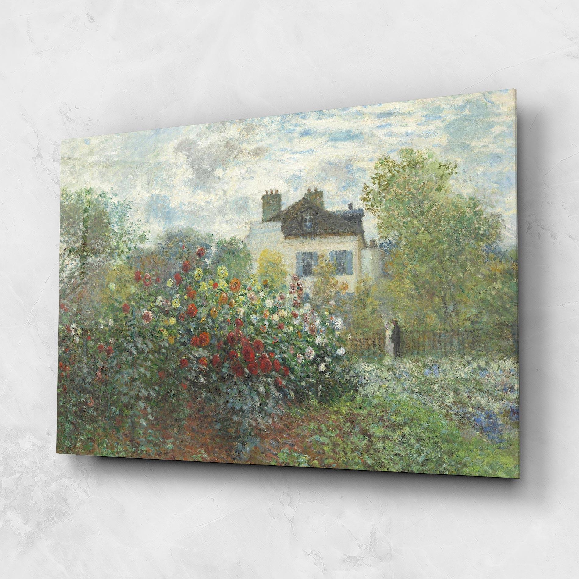 Glasbild Garden In Argenteuilt mockup 1