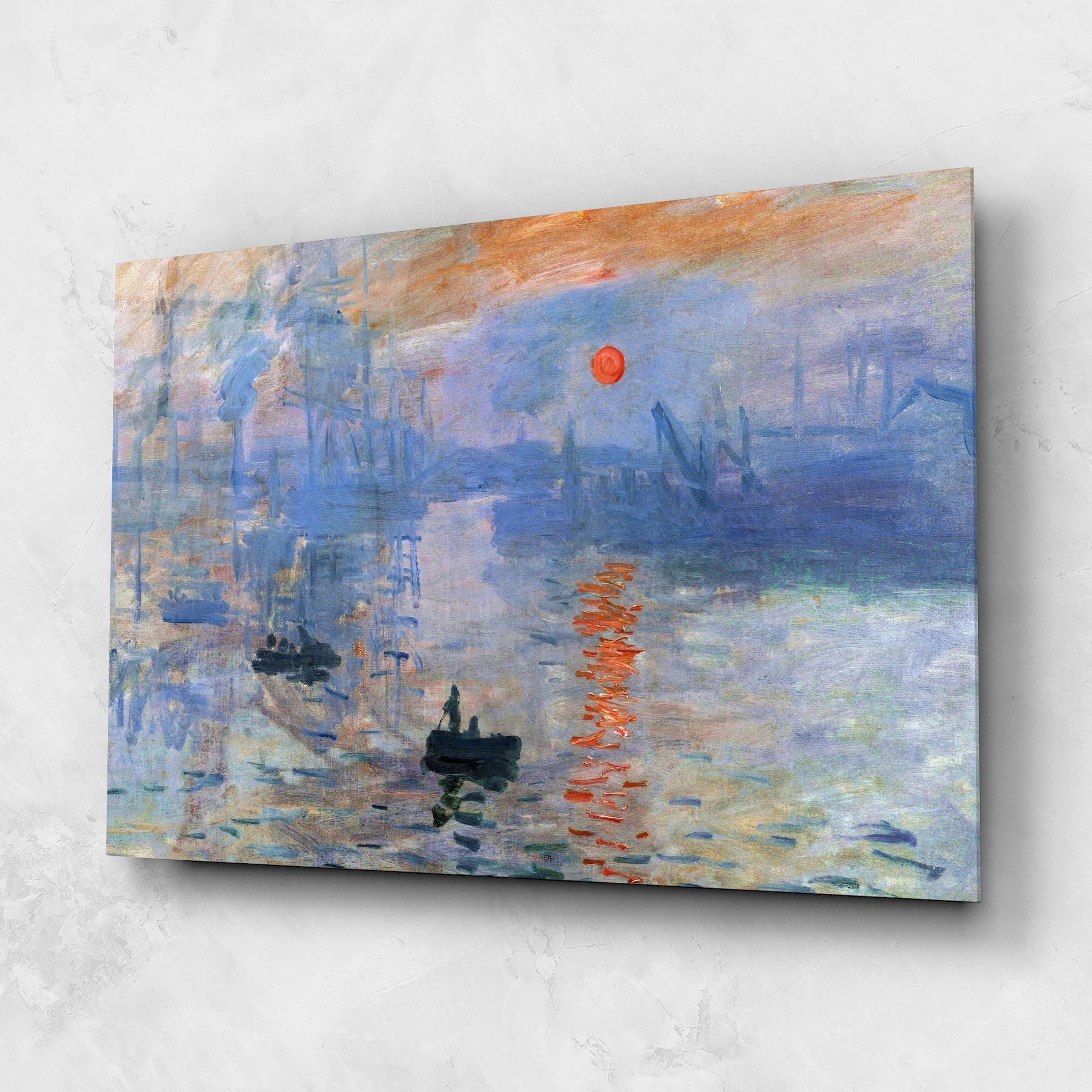 Glasbild Monet Impressionist mockup 1