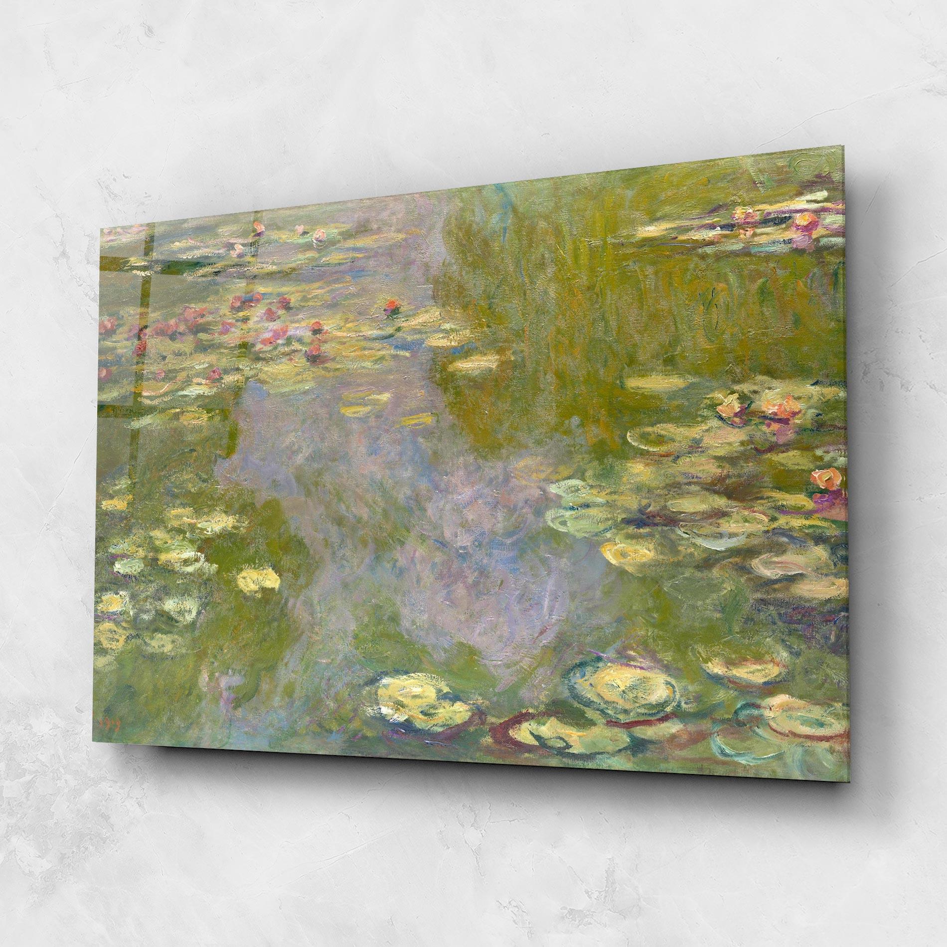 Glasbild Water Lilies Monet mockup 1