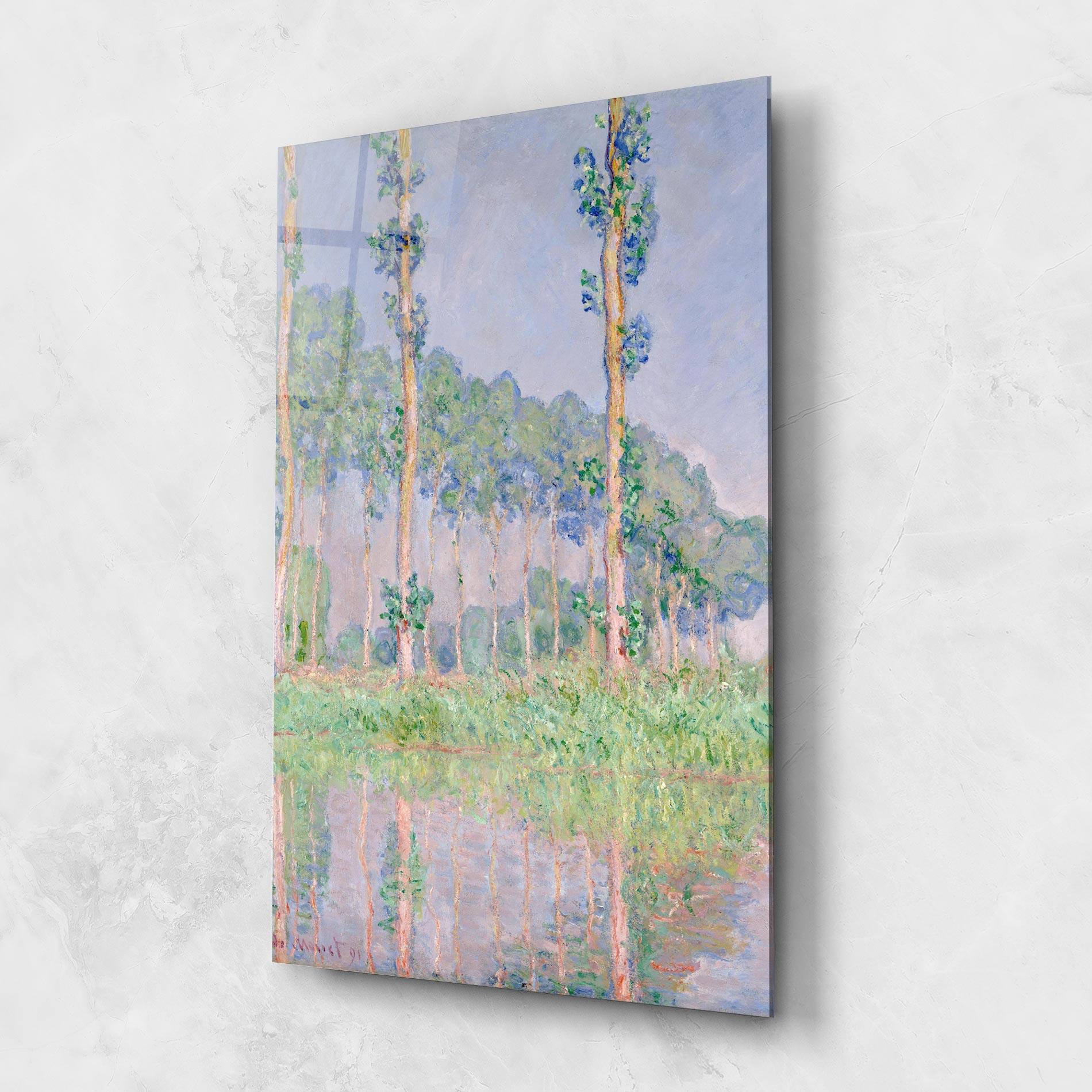 Glasbild Monet Pink Effect mockup 1