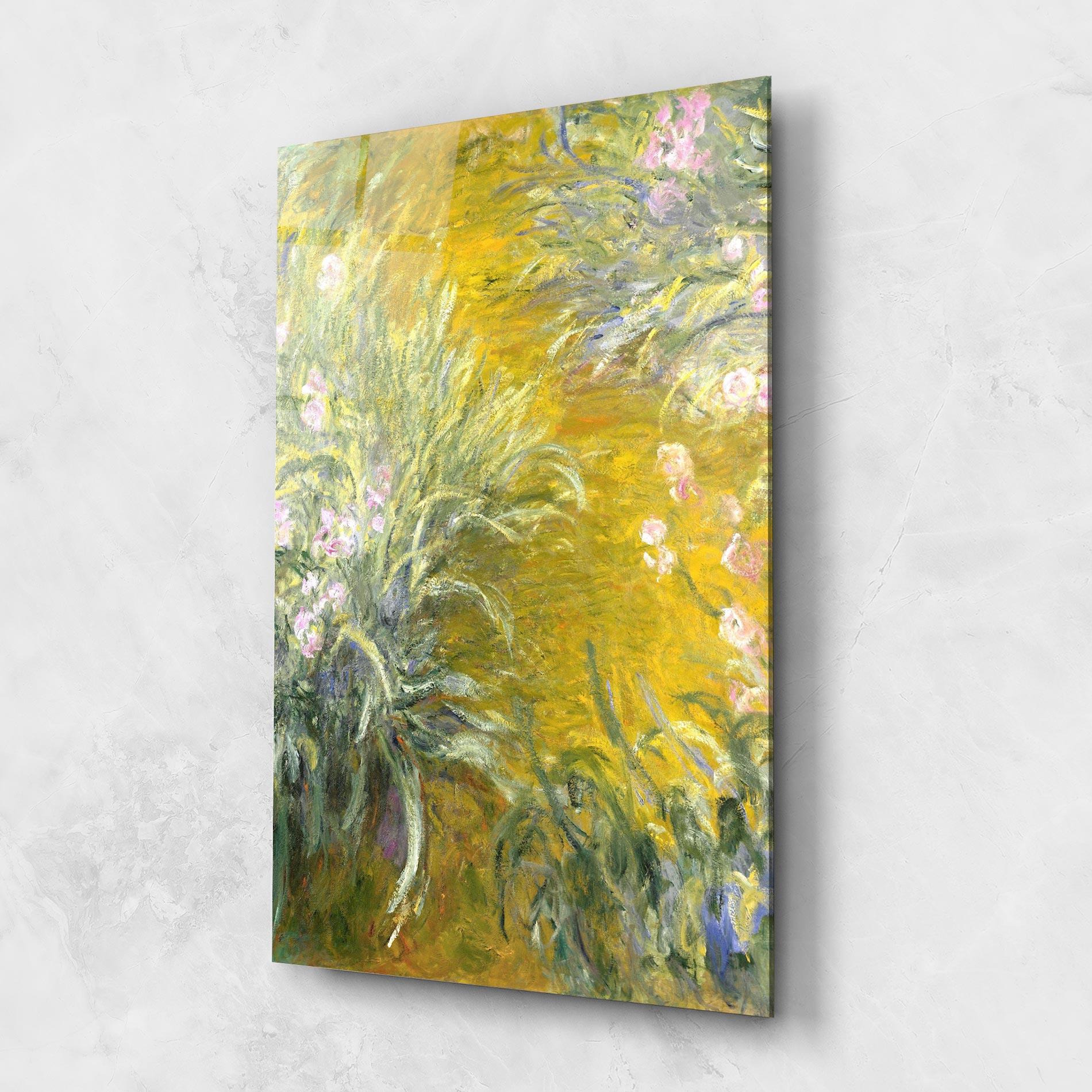 Glasbild Path Through The Irises mockup 1