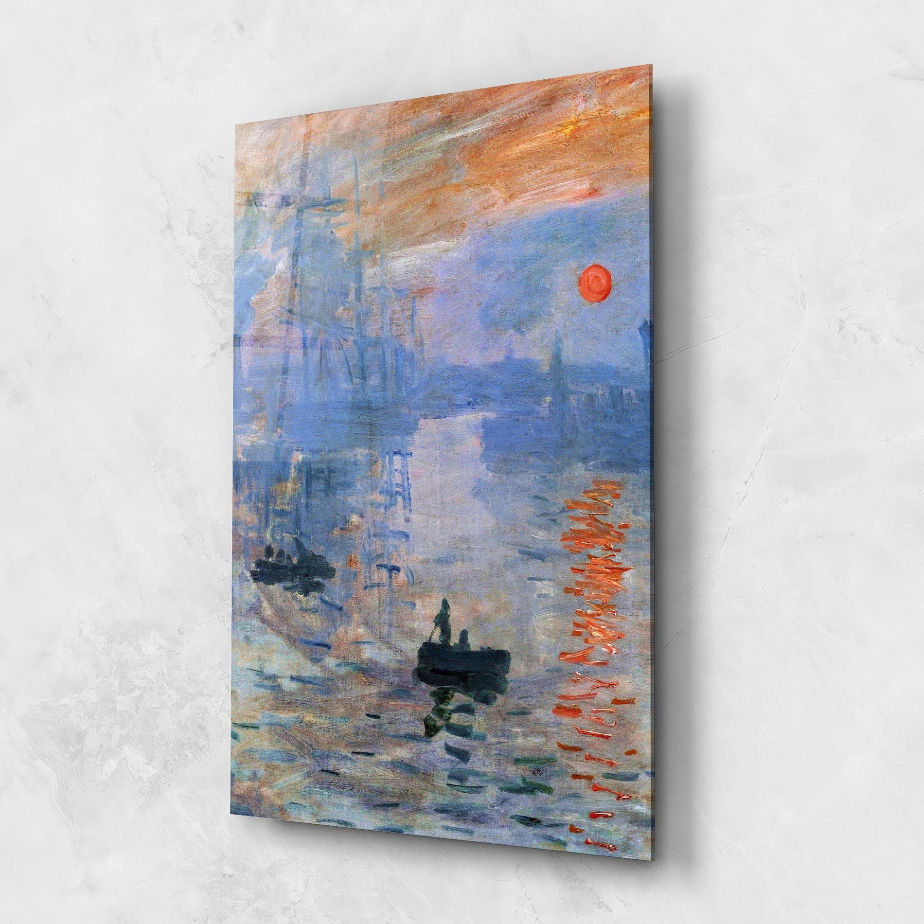 Glasbild Sunrise Painting mockup 1