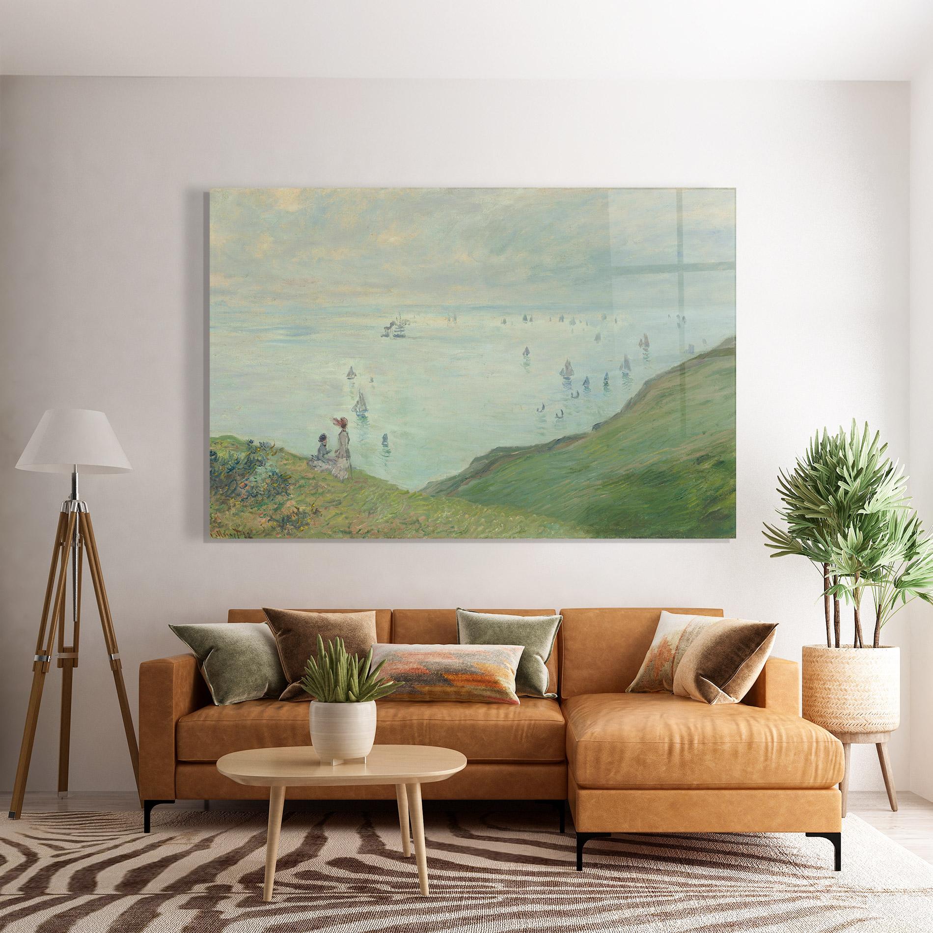 Glasbild Cliffs At Pourville mockup 7