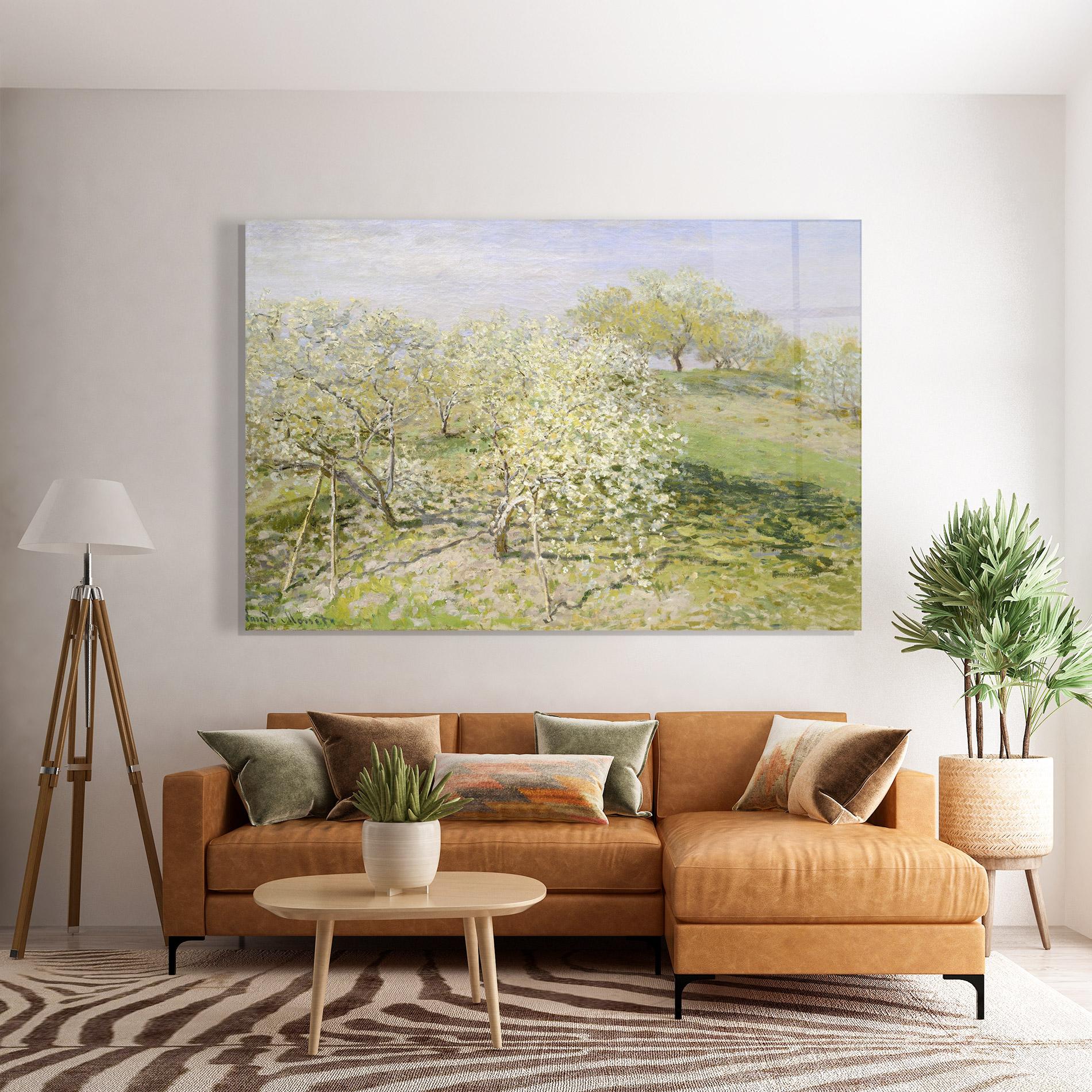 Glasbild Fruit Trees In Bloom mockup 7