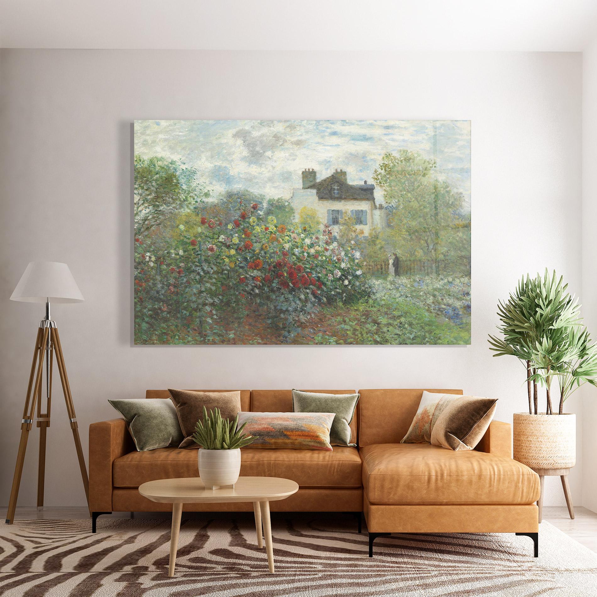 Glasbild Garden In Argenteuilt mockup 7