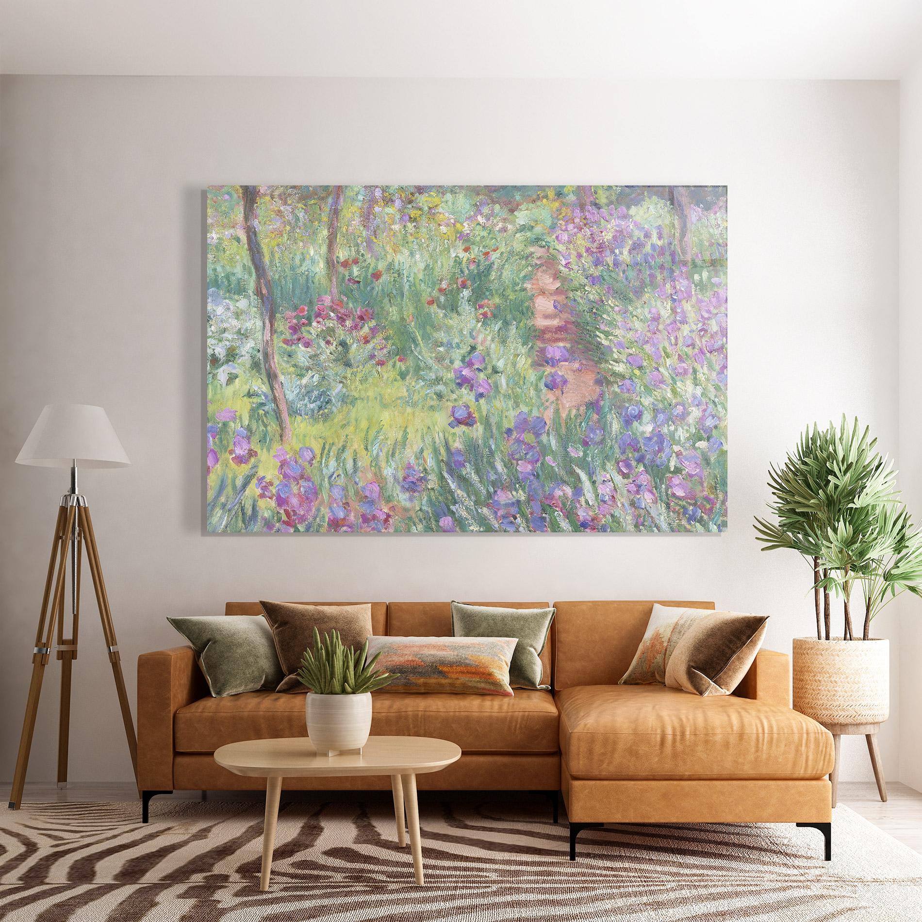 Glasbild Garden In Giverny mockup 7