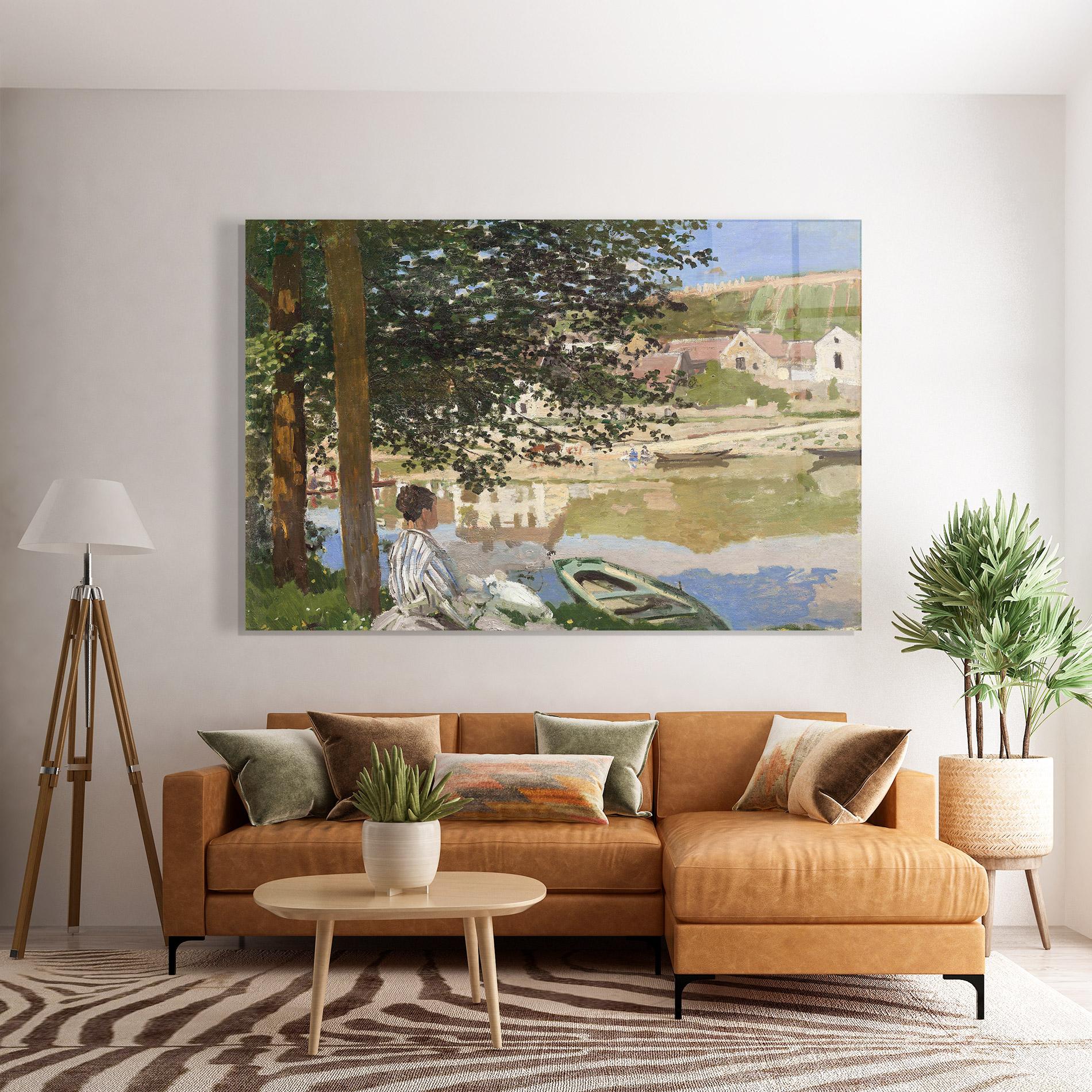 Glasbild On The Bank Of The Seine mockup 7