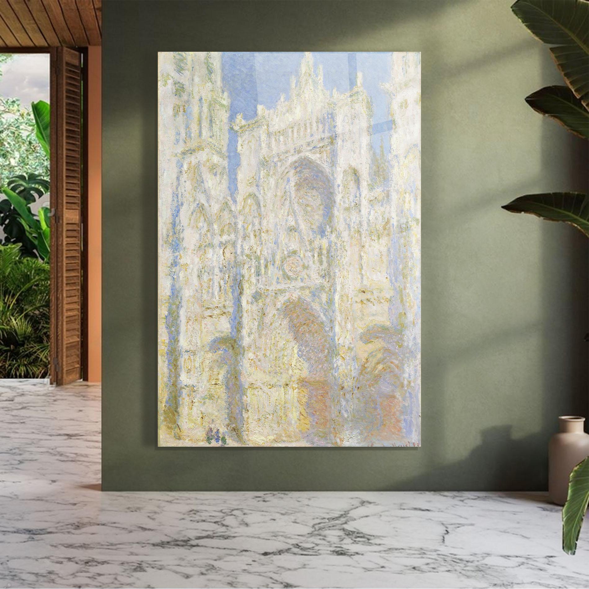 Glasbild Rouen Cathedral mockup 7