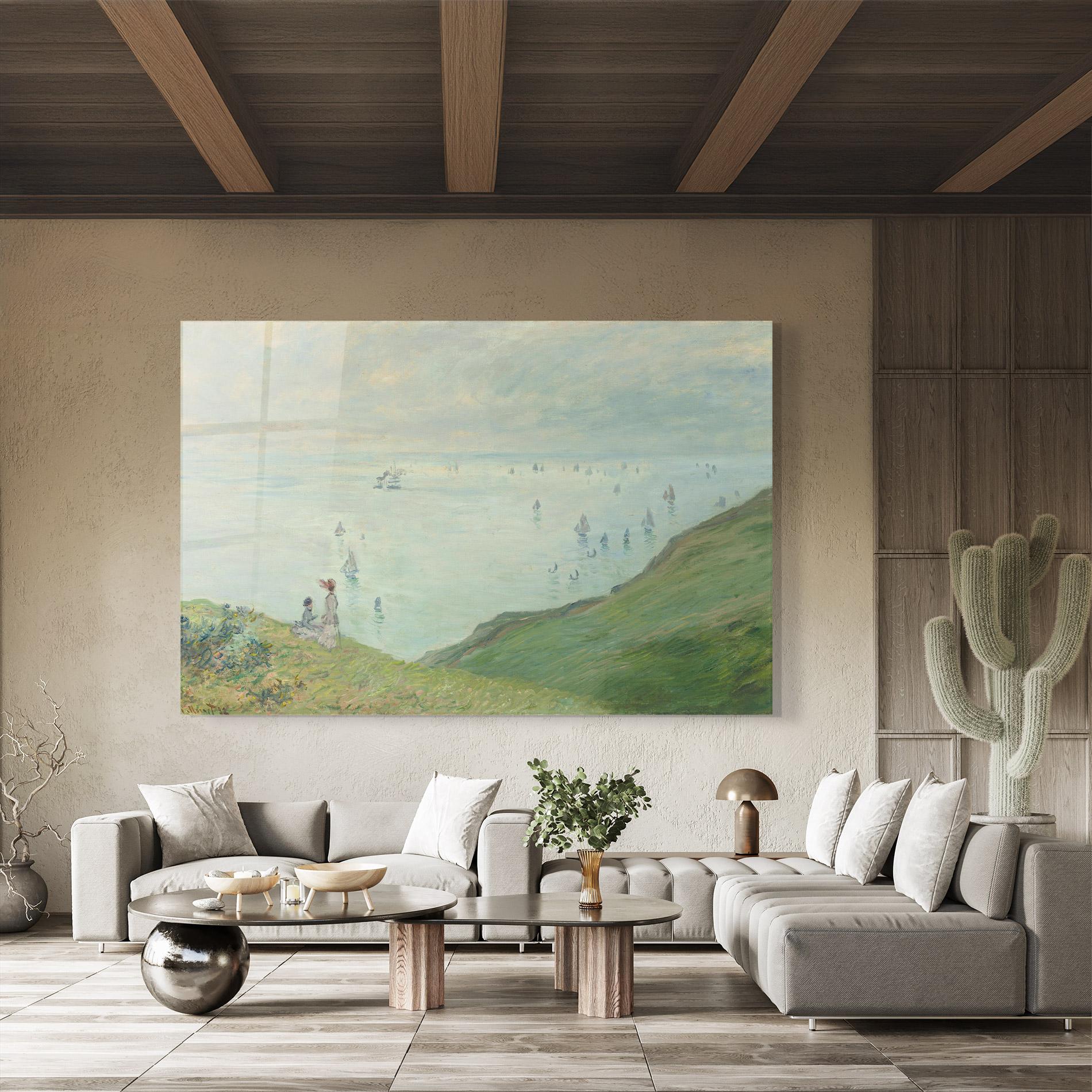 Glasbild Cliffs At Pourville mockup 8