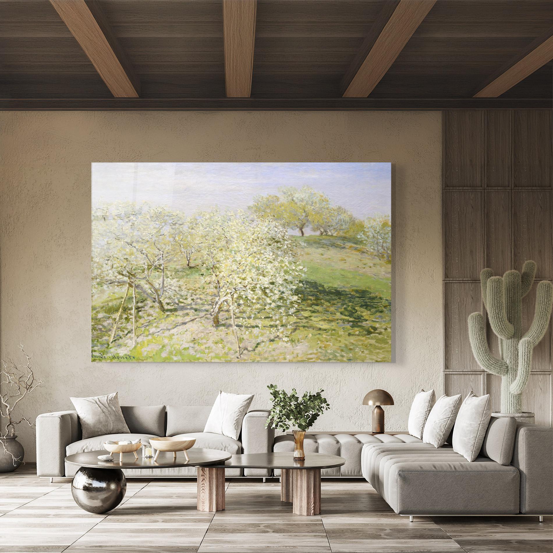 Glasbild Fruit Trees In Bloom mockup 8