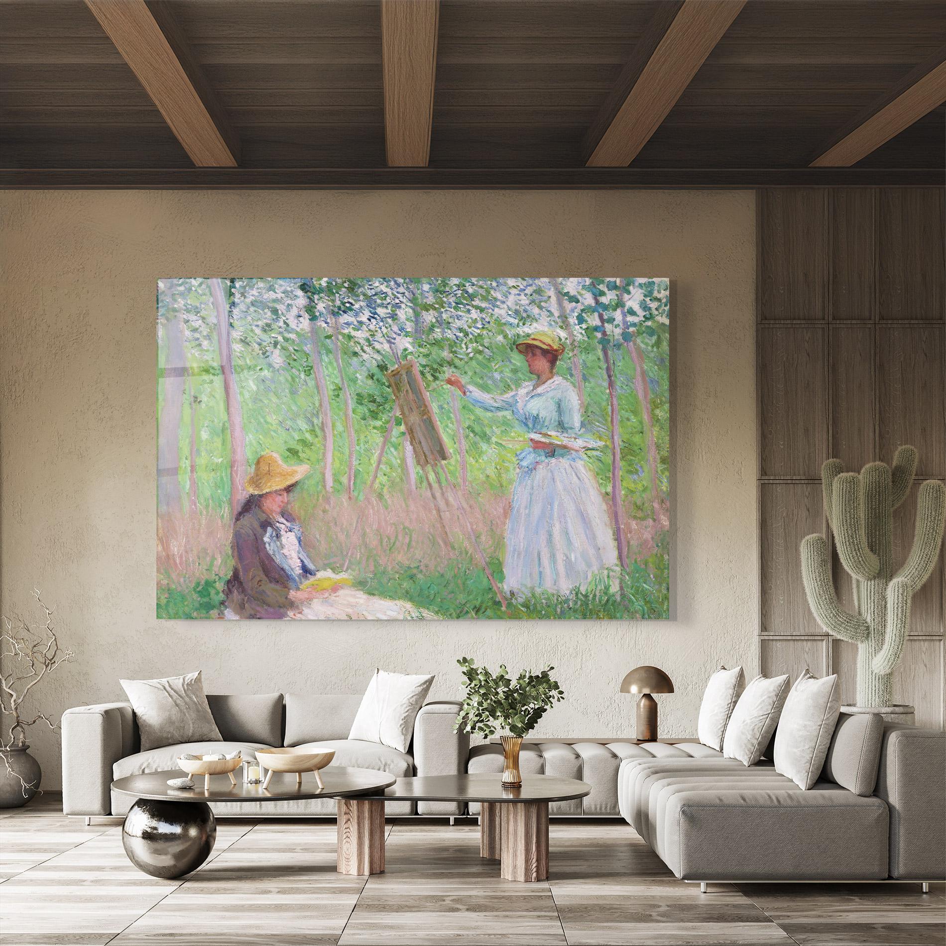 Glasbild In The Woods At Giverny mockup 8