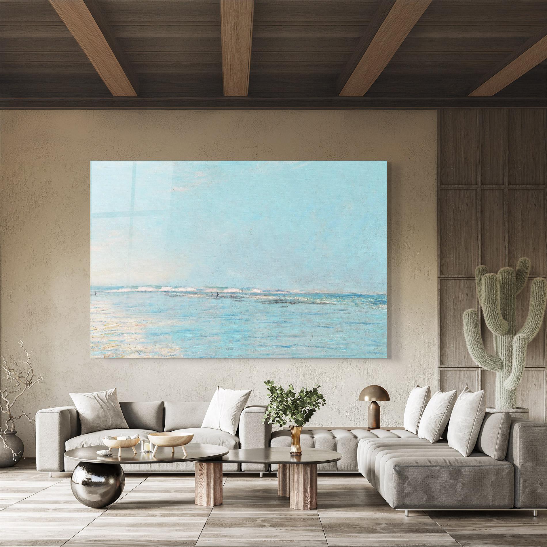 Glasbild Monet's Beach mockup 8