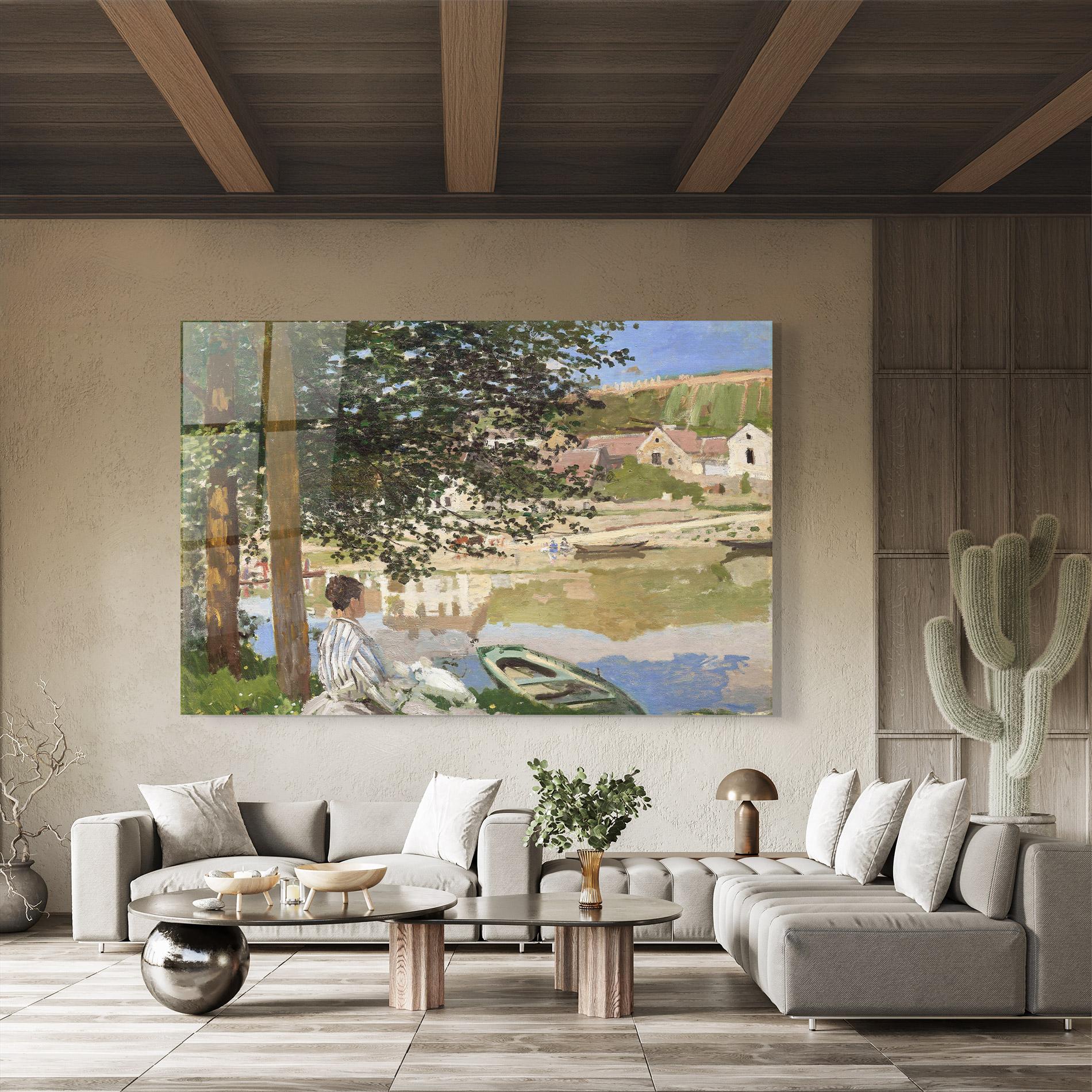 Glasbild On The Bank Of The Seine mockup 8