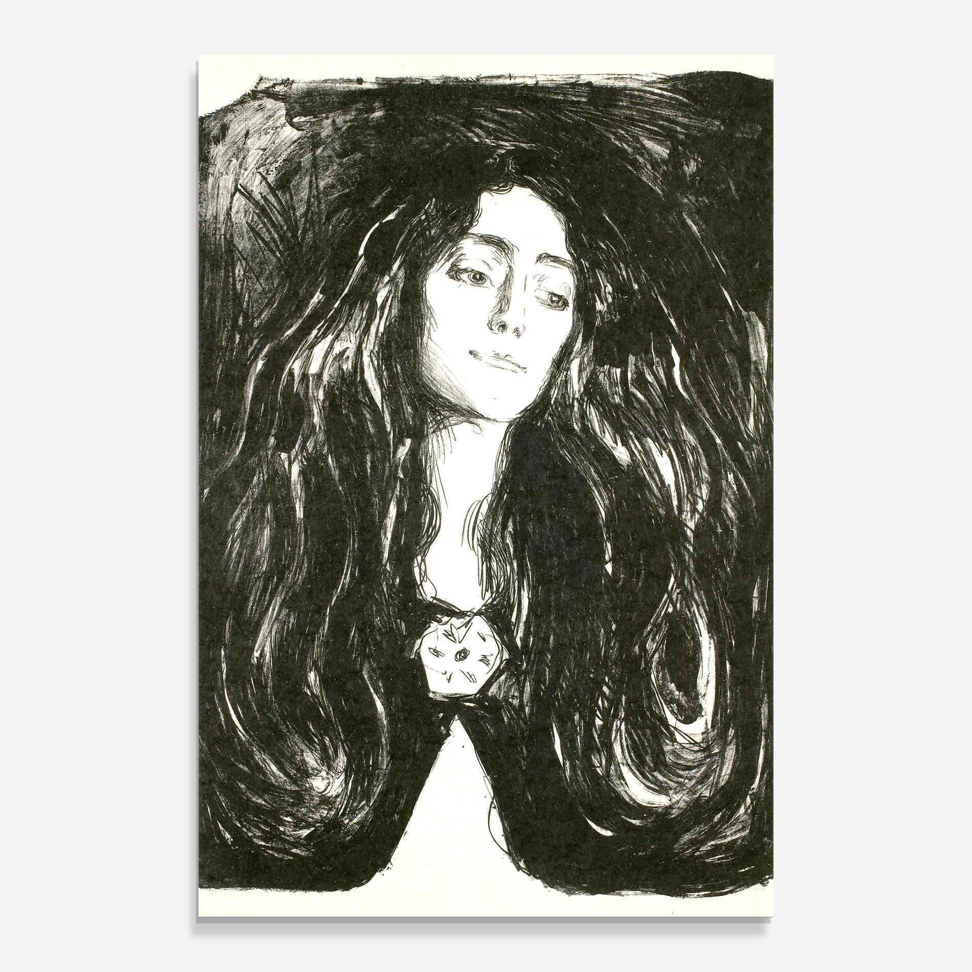 Glasbild The Brooch Eva Mudocci mockup 0