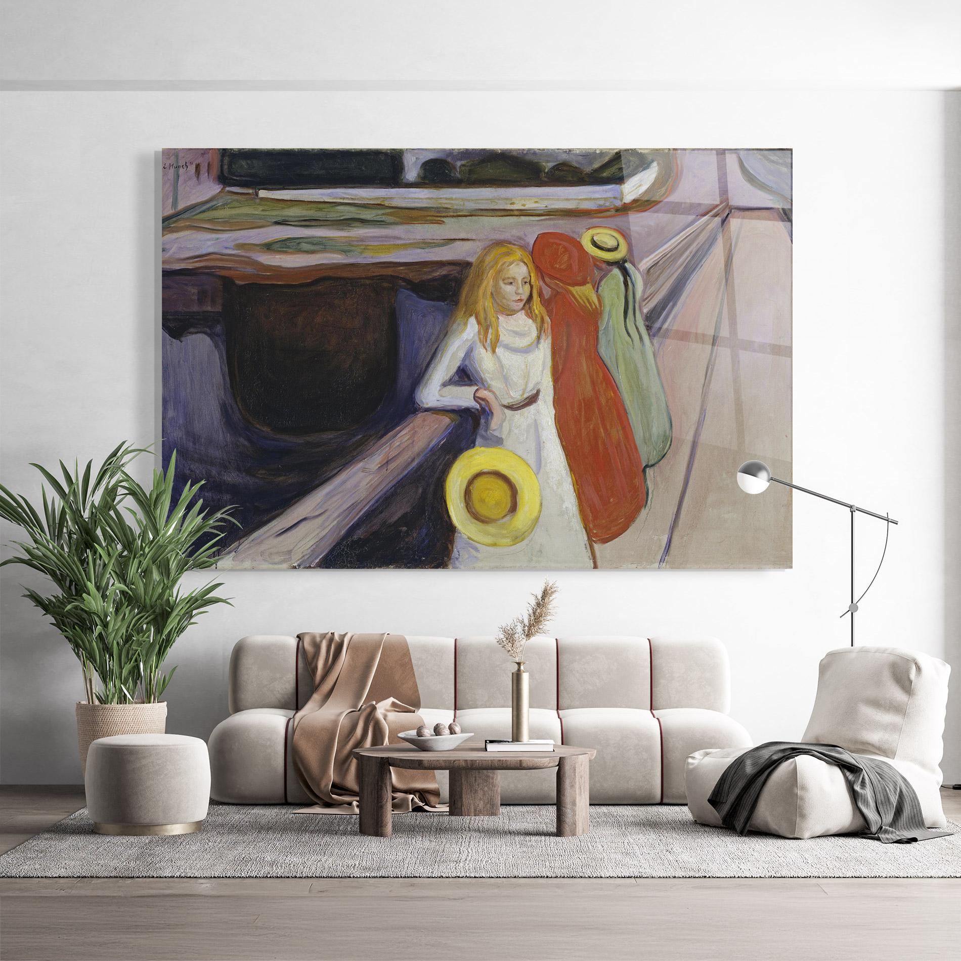 Glasbild Bridge Girls mockup 9