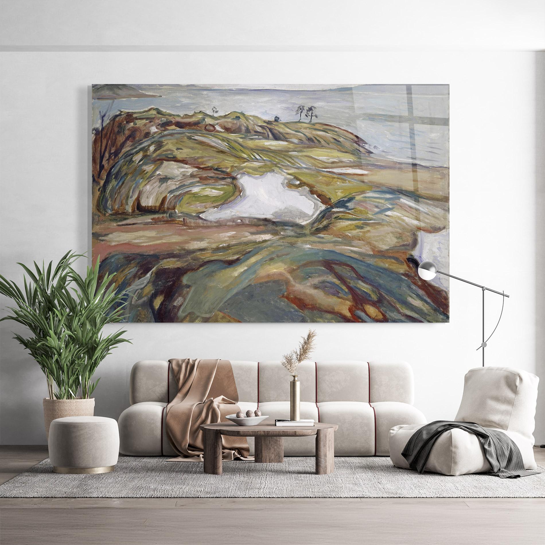 Glasbild Coastal Landscape mockup 9