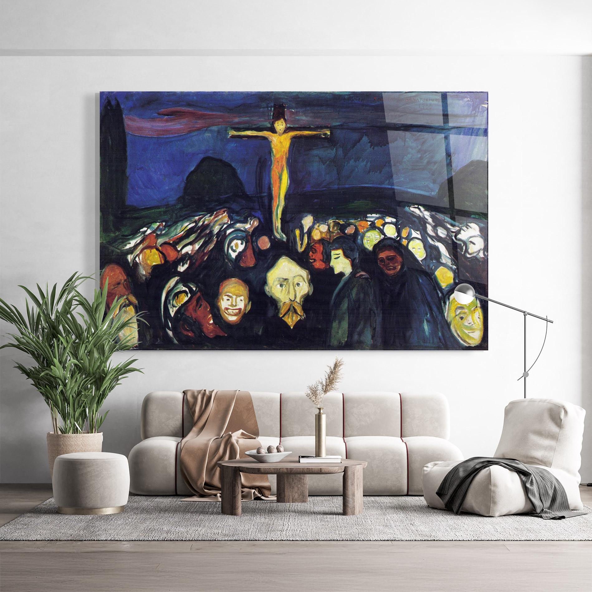 Glasbild Golgotha mockup 9