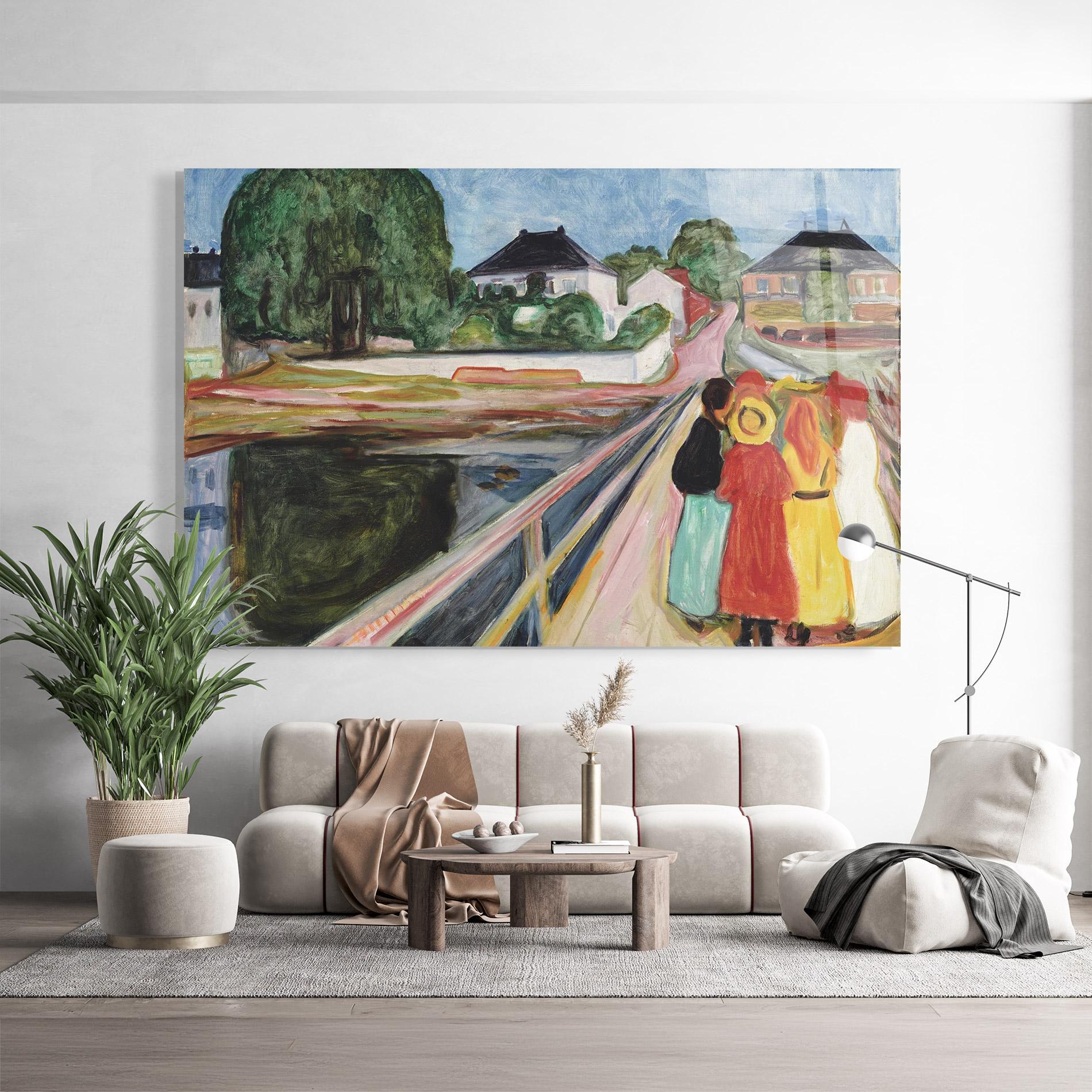 Glasbild Pikene Pa Broen mockup 9