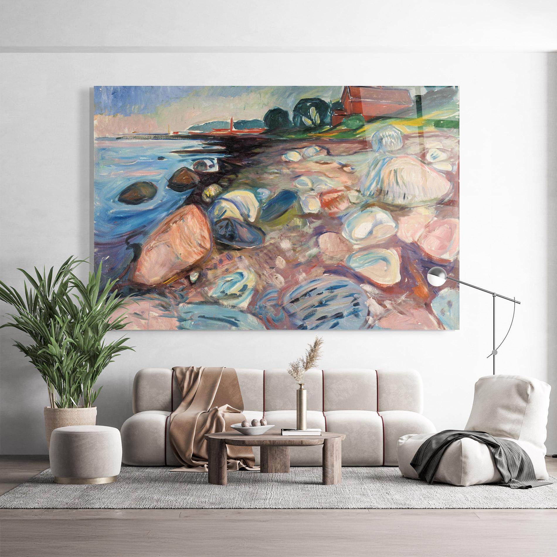 Glasbild Shore Red House mockup 9