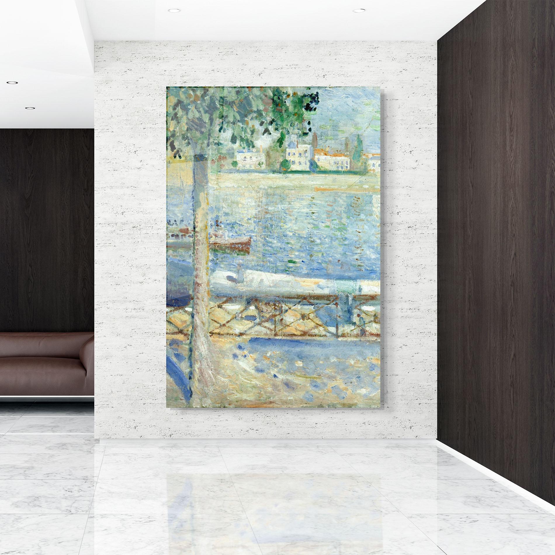 Glasbild Seine At Saint mockup 9